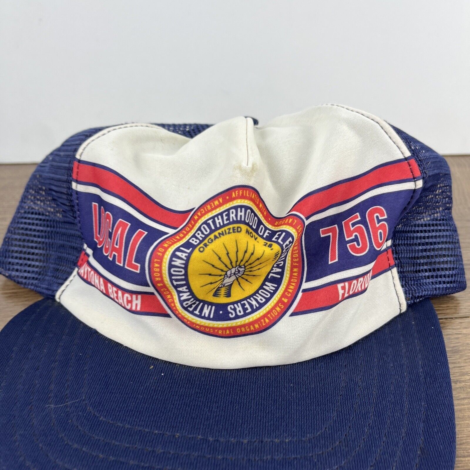 Other Daytona Beach Florida Local 756 Hat Blue Adjustable Hat Adul Size ONE SIZE - 6 Thumbnail