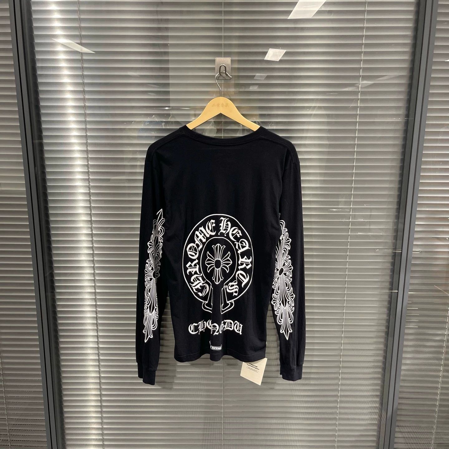 Chrome Hearts Black Long Sleeve Graphic Print Shirt Size US M / EU 48-50 / 2 - 1 Thumbnail