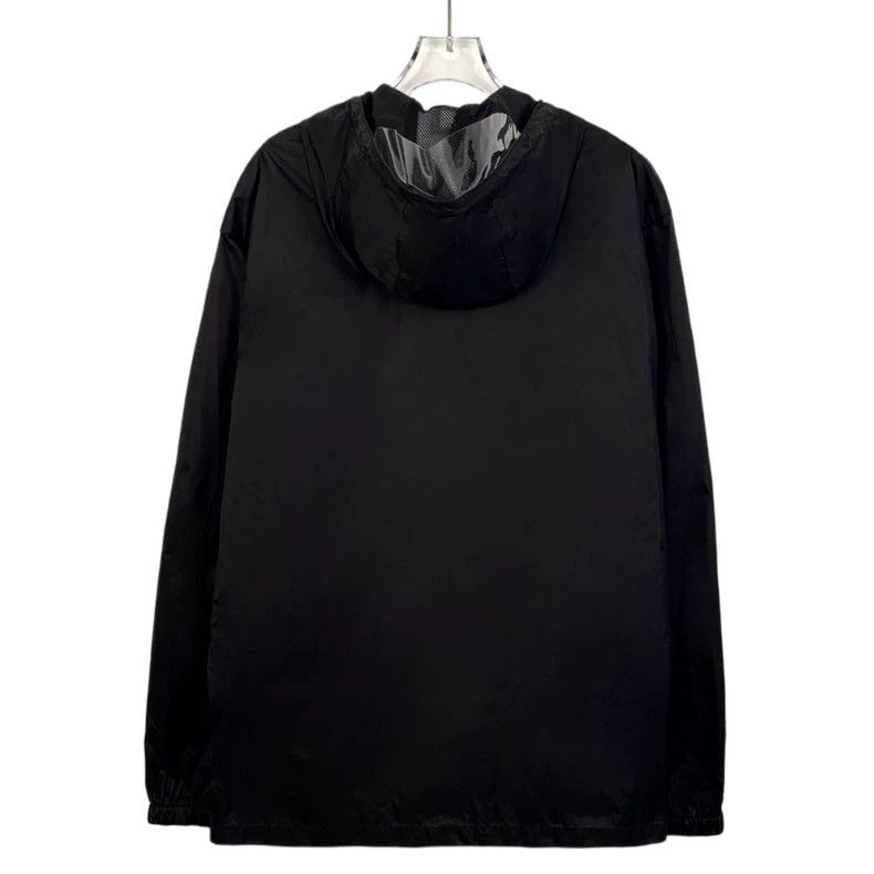 Kenzo KENZO Black logo letter print hoodie zipper windbreaker co Size US M / EU 48-50 / 2 - 2 Thumbnail