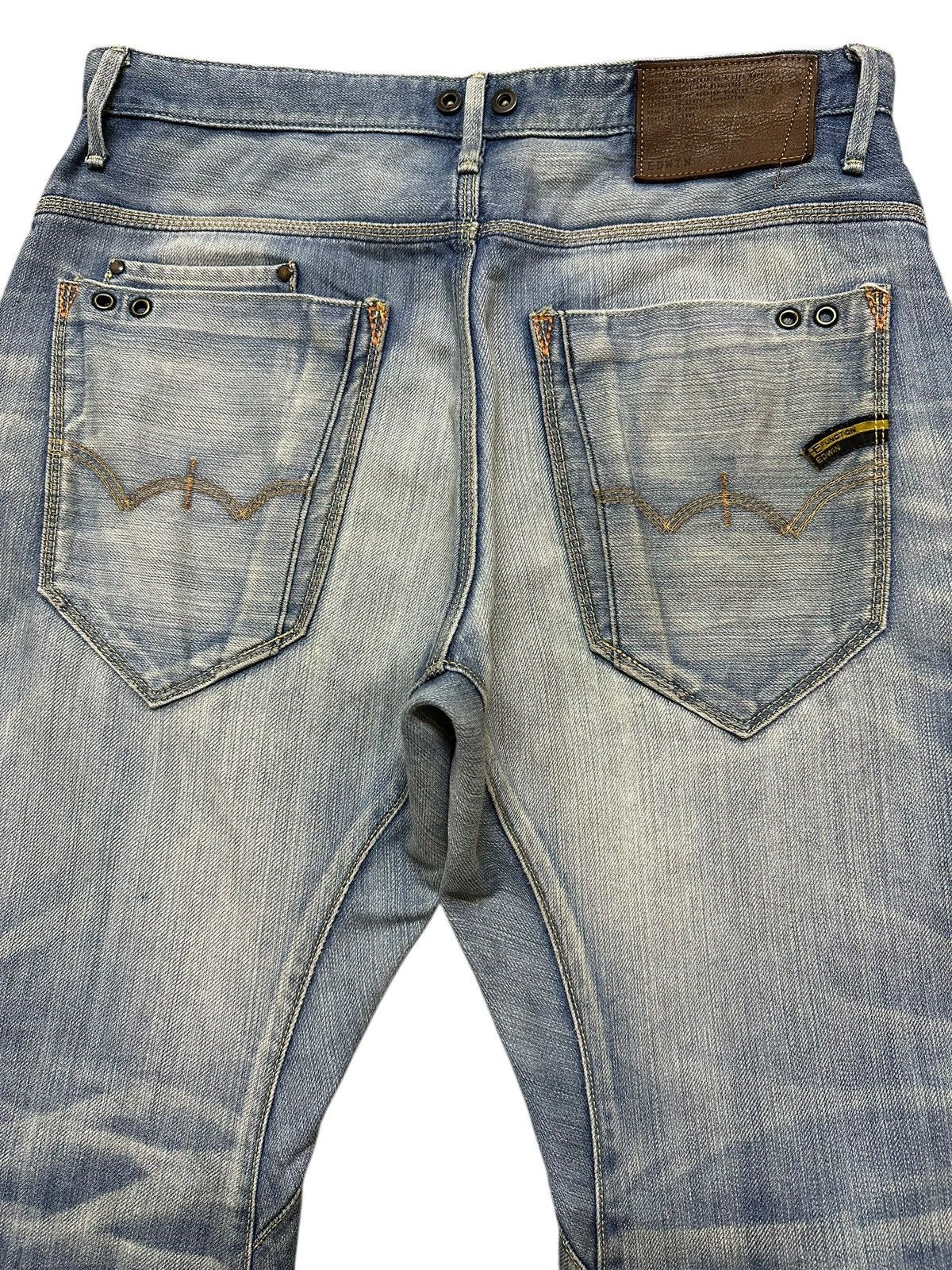 Edwin Vintage Edwin E-Function Blue Faded Wash Style Loose Jeans Size US 32 / EU 48 - 5 Thumbnail