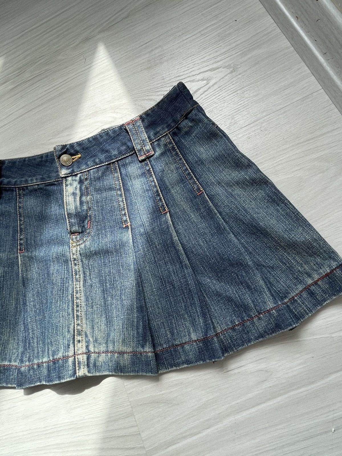 Vintage y2k denim skirt Size 26" / US 2 / IT 38 - 7 Thumbnail