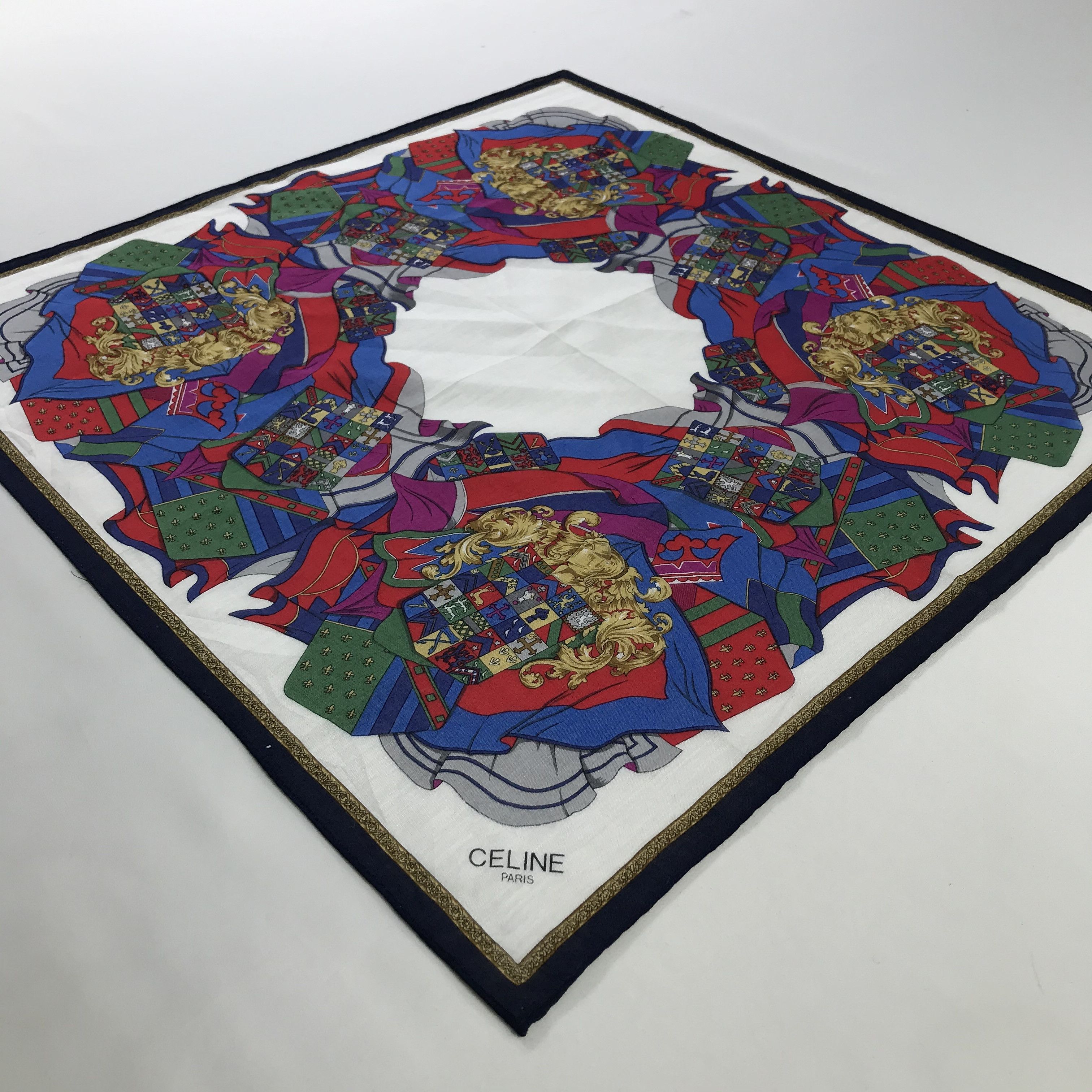 Celine × Vintage Celine Bandana / Handkerchief / Neckerchief - S468 Size ONE SIZE - 2 Thumbnail