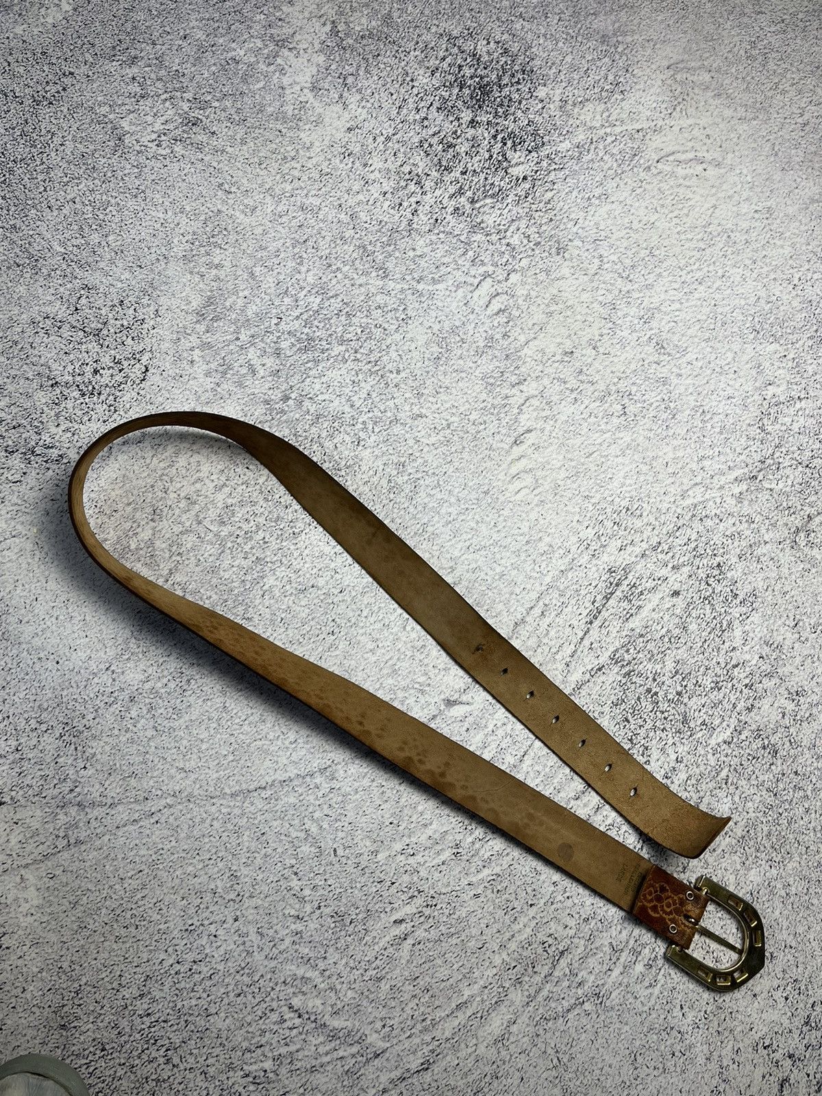 Other Vintage Avant Garde Leather USA Belt Streetwear Y2K Rare Size ONE SIZE - 10 Thumbnail