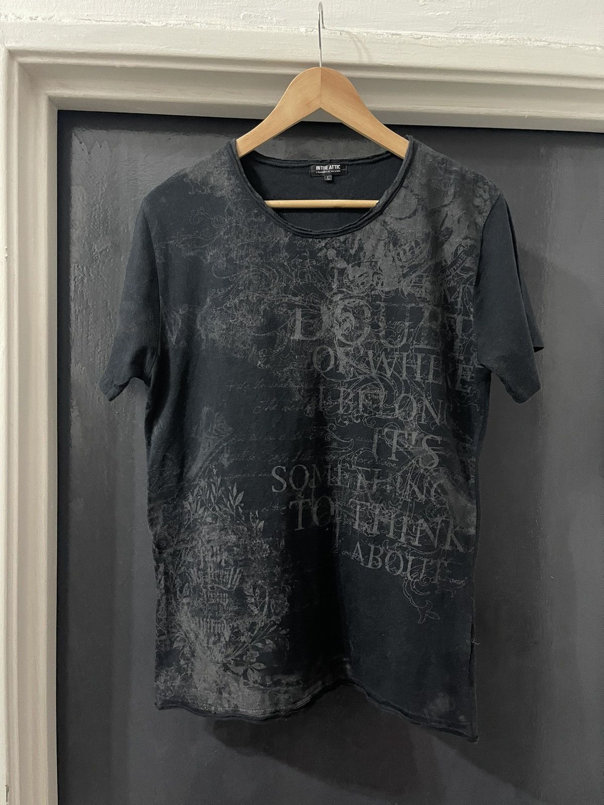 In The Attic IN THE ATTIC Changeabi Design Faded Style Punk Poem Tshirt Size US L / EU 52-54 / 3 - 1 Thumbnail
