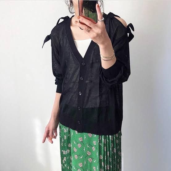 GU × Undercover Gu x Undercover Sheer Knit Cardigan Size L / US 10 / IT 46 - 1 Thumbnail