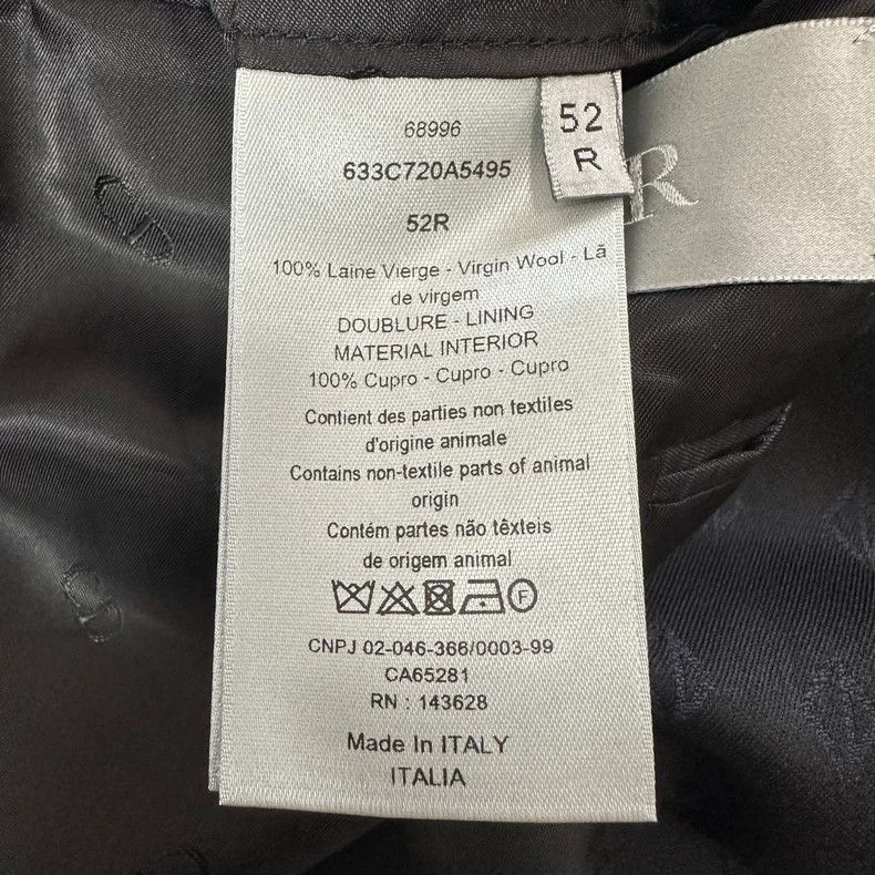 Dior Dior Dark pattern full print logo wool suit suit Size 52R - 8 Thumbnail