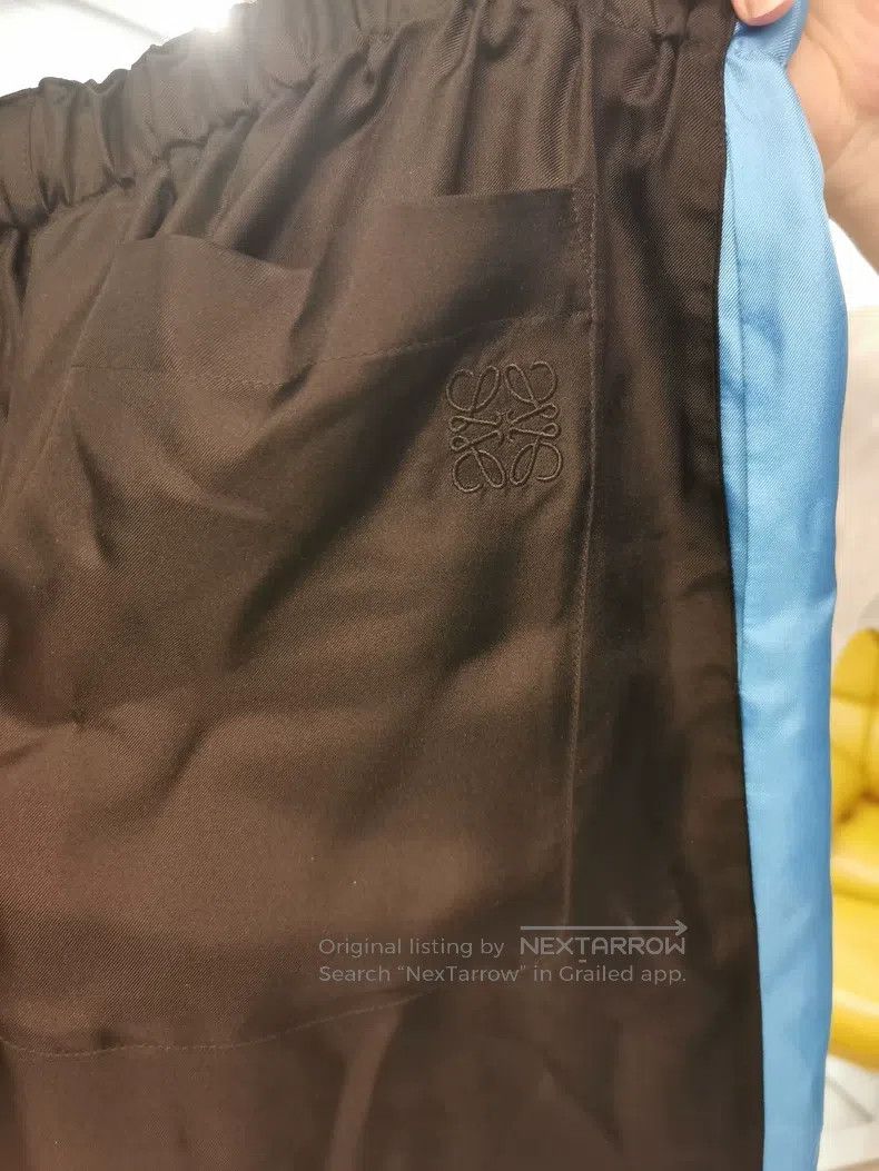 Loewe Loewe size L Black and Blue Color Block Palm Tree Pattern D Size US 38 / EU 54 - 7 Thumbnail