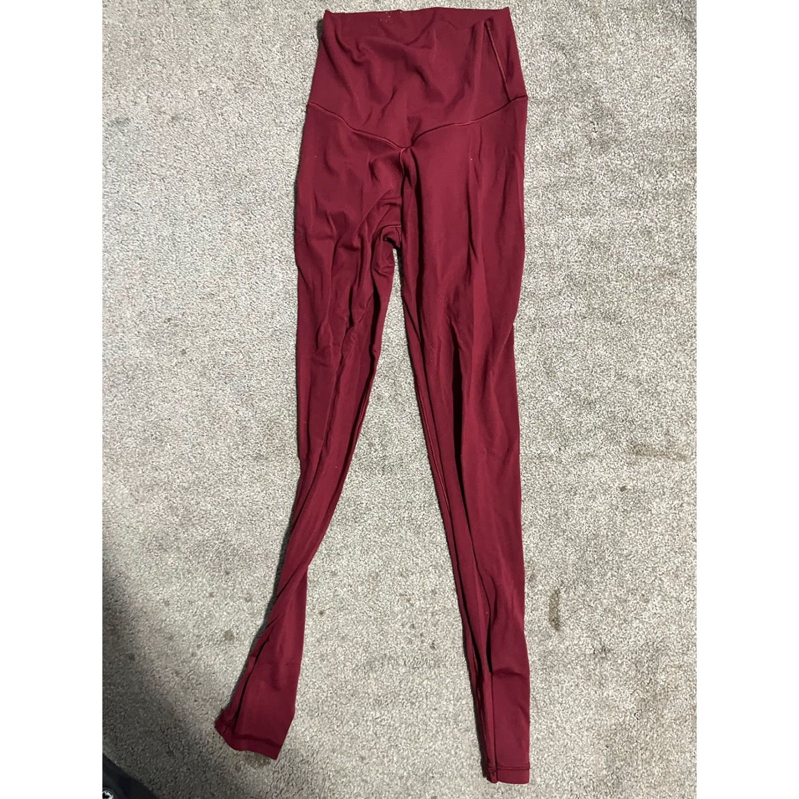 Vintage VINTAGE Offline by Aerie Women Activewear Pants XS Maroon Legging High Rise Pocket Size 26" / US 2 / IT 38 - 3 Thumbnail