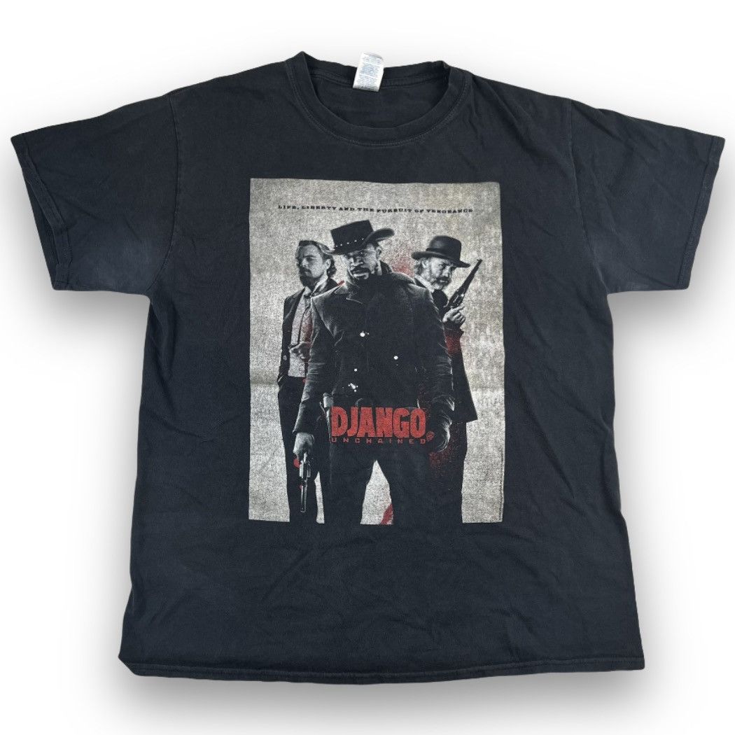 image of Vintage Django Unchained T-Shirt in Black, Men's (Size Large)