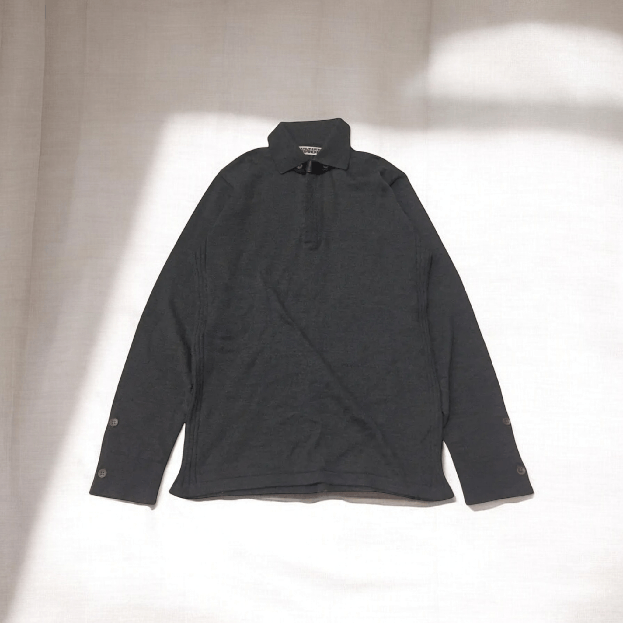 Gaultier Homme Objet gaultier wool long sleeve polo / collared sweater pure wool Size US S / EU 44-46 / 1 - 1 Thumbnail