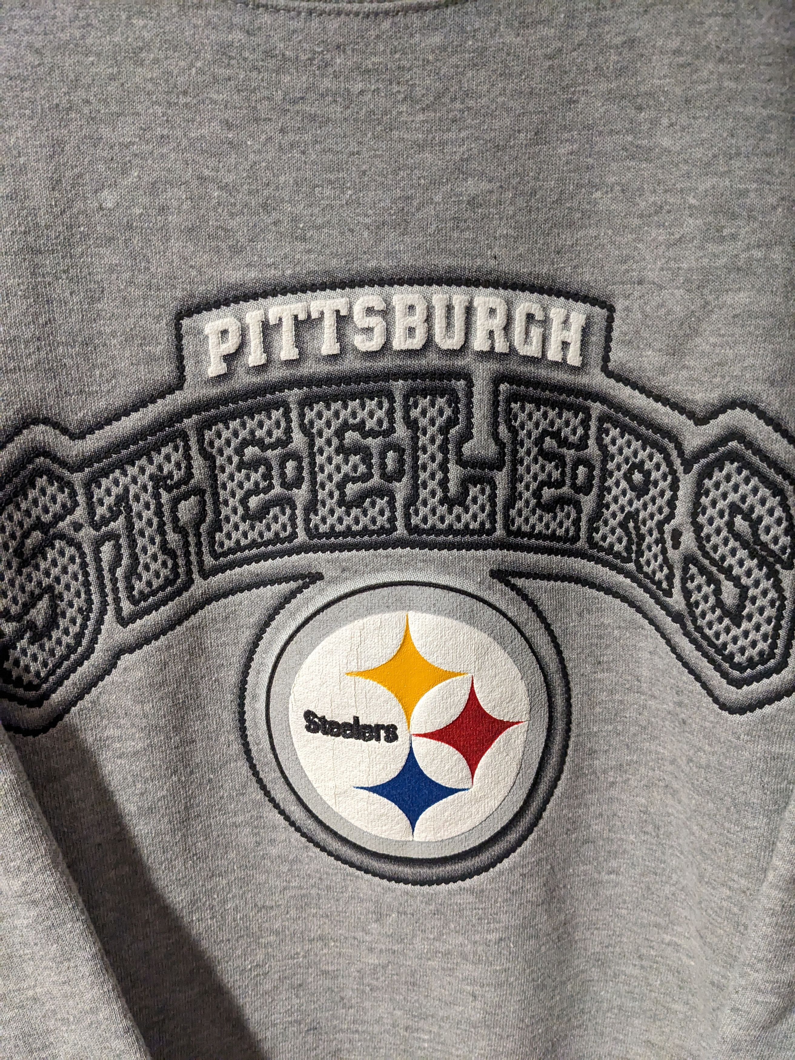 NFL × Vintage Vintage 90s Pittsburgh Steelers NFL Football Sweatshirt Size US XL / EU 56 / 4 - 2 Thumbnail