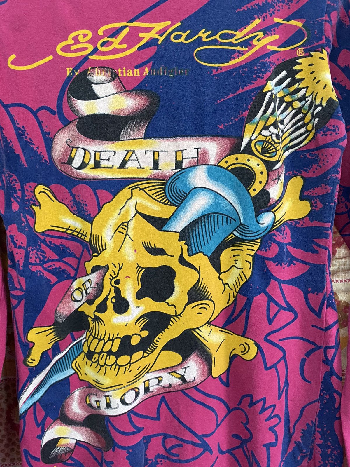 Christian Audigier Swarovski Fish x Skulls Ed Hardy by Christian Audigier Size XL / US 12-14 / IT 48-50 - 12 Thumbnail