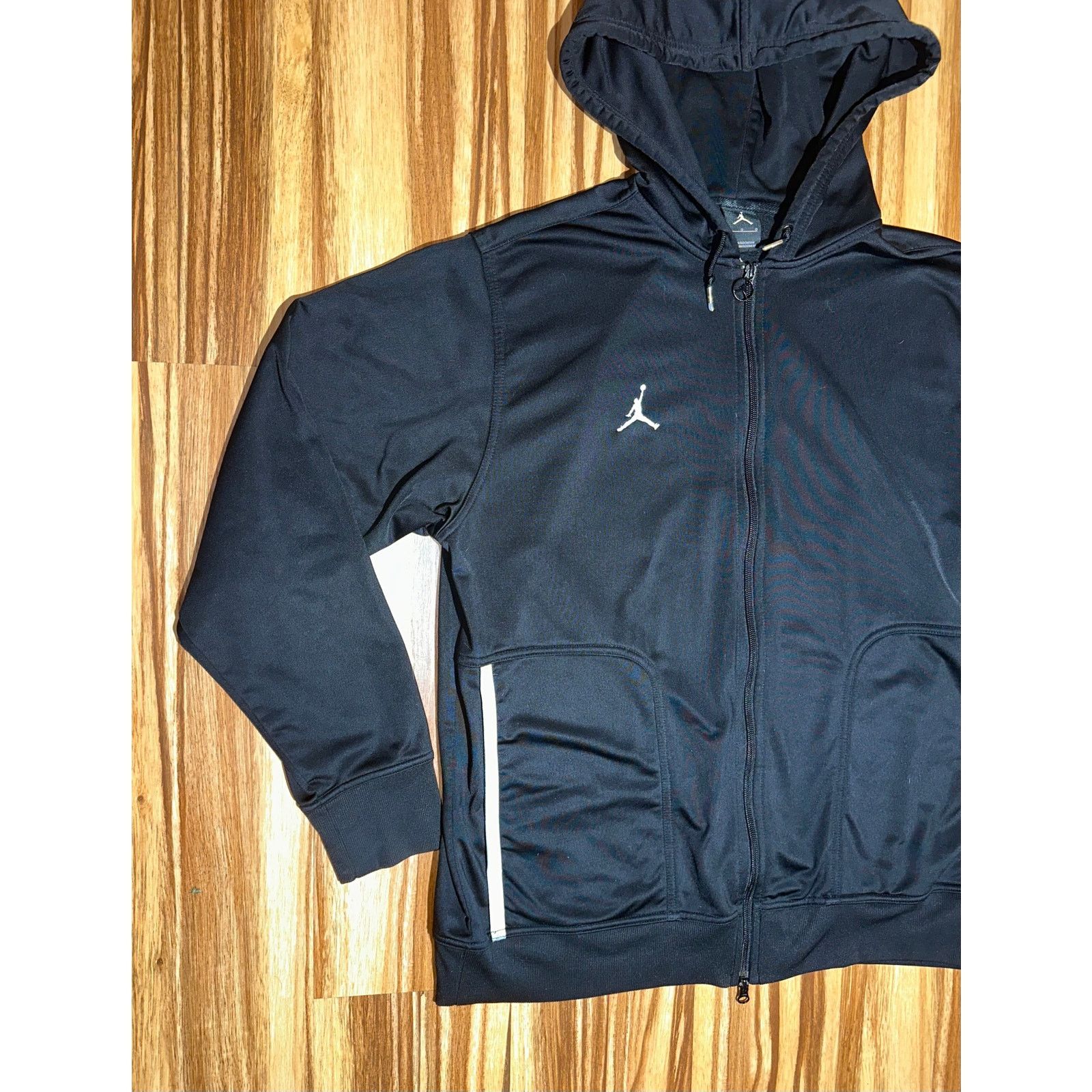 & Other Stories Black And White Jordan Zip Up Hoodie Size Large Size US L / EU 52-54 / 3 - 4 Thumbnail