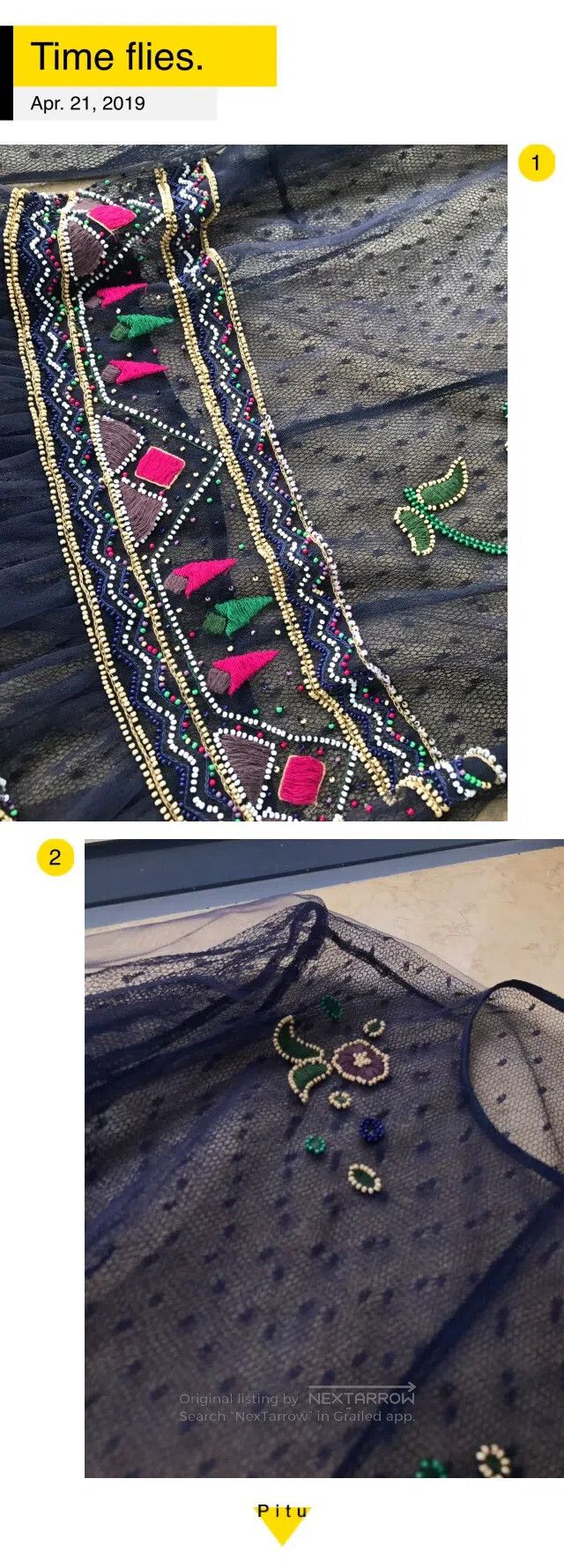 Valentino Valentino Genuine embroidered studded beaded lace skirt Size S / US 4 / IT 40 - 5 Thumbnail