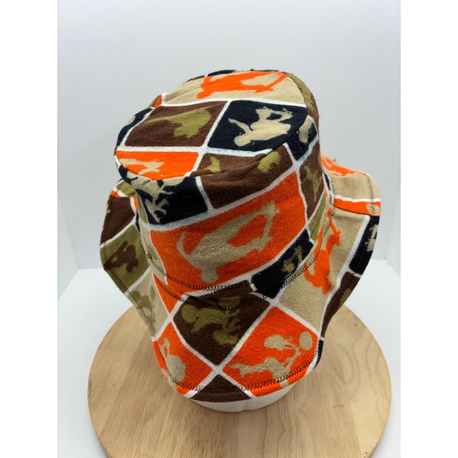 Other Upcycled Skater Patchwork Print Bucket Hat – Small – Felt Size ONE SIZE - 6 Thumbnail