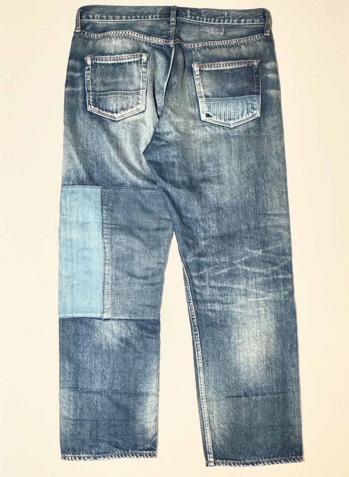 FDMTL FDMTL patchwork boro japanese denim sz W34L32 Size US 34 / EU 50 - 2 Thumbnail