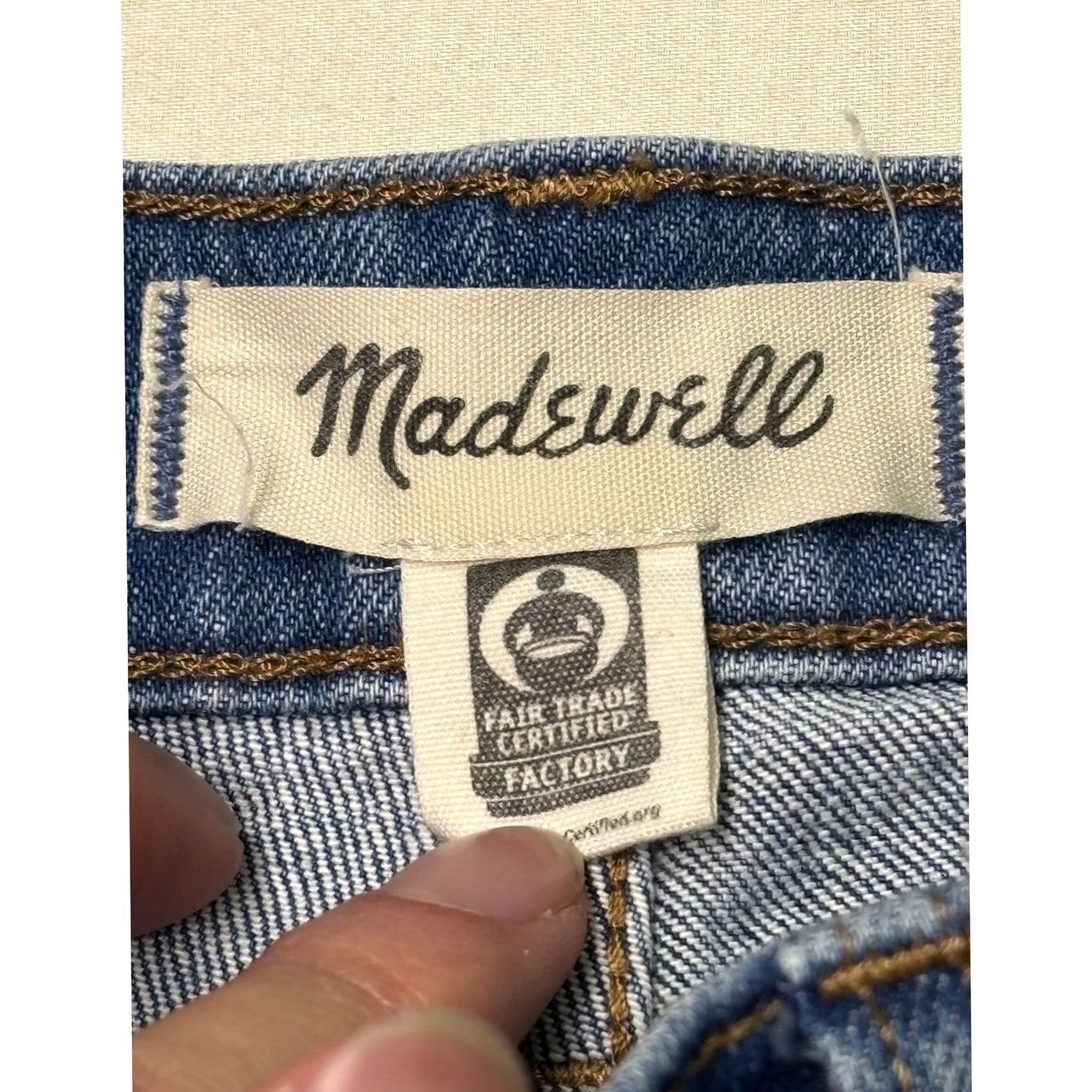 Madewell VINTAGE Madewell The Perfect Vintage Wide-Leg Crop Jean Blue Womens 24P W26 L24 Jeans Regular High-Rise 5-Pocket Cotton Blend Stretch Denim Size 42" / US 20 - 3 Thumbnail