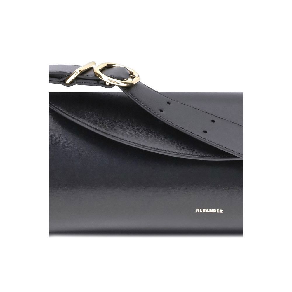 Jil Sander Jil Sander Black Calf Leather Bos Taurus Shoulder Bag Size ONE SIZE - 4 Thumbnail