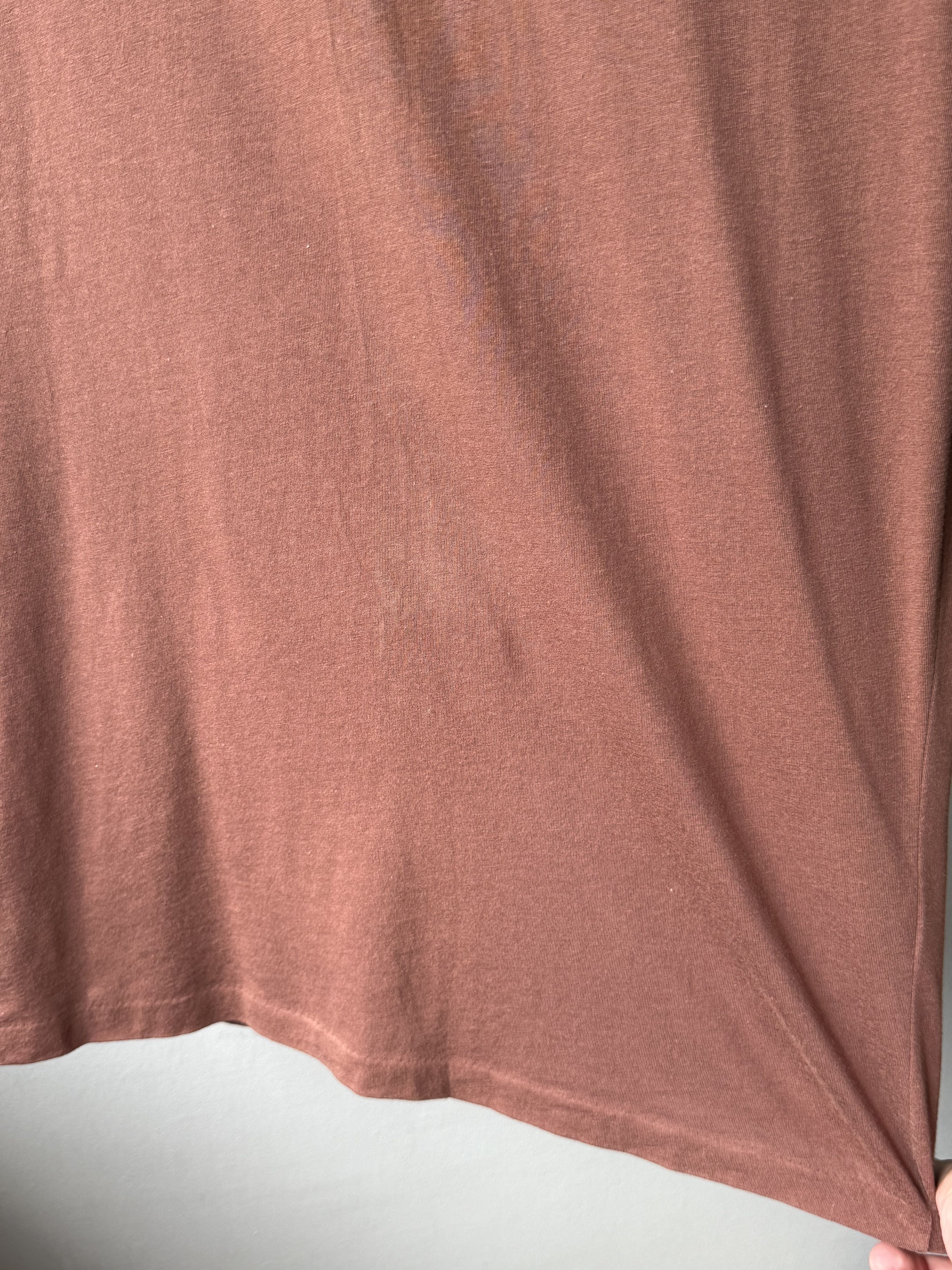 Allsaints Mens Allsaints Tonic V-Neck Rust Red Cotton S/S Logo T-Shirt Size US S / EU 44-46 / 1 - 13 Thumbnail
