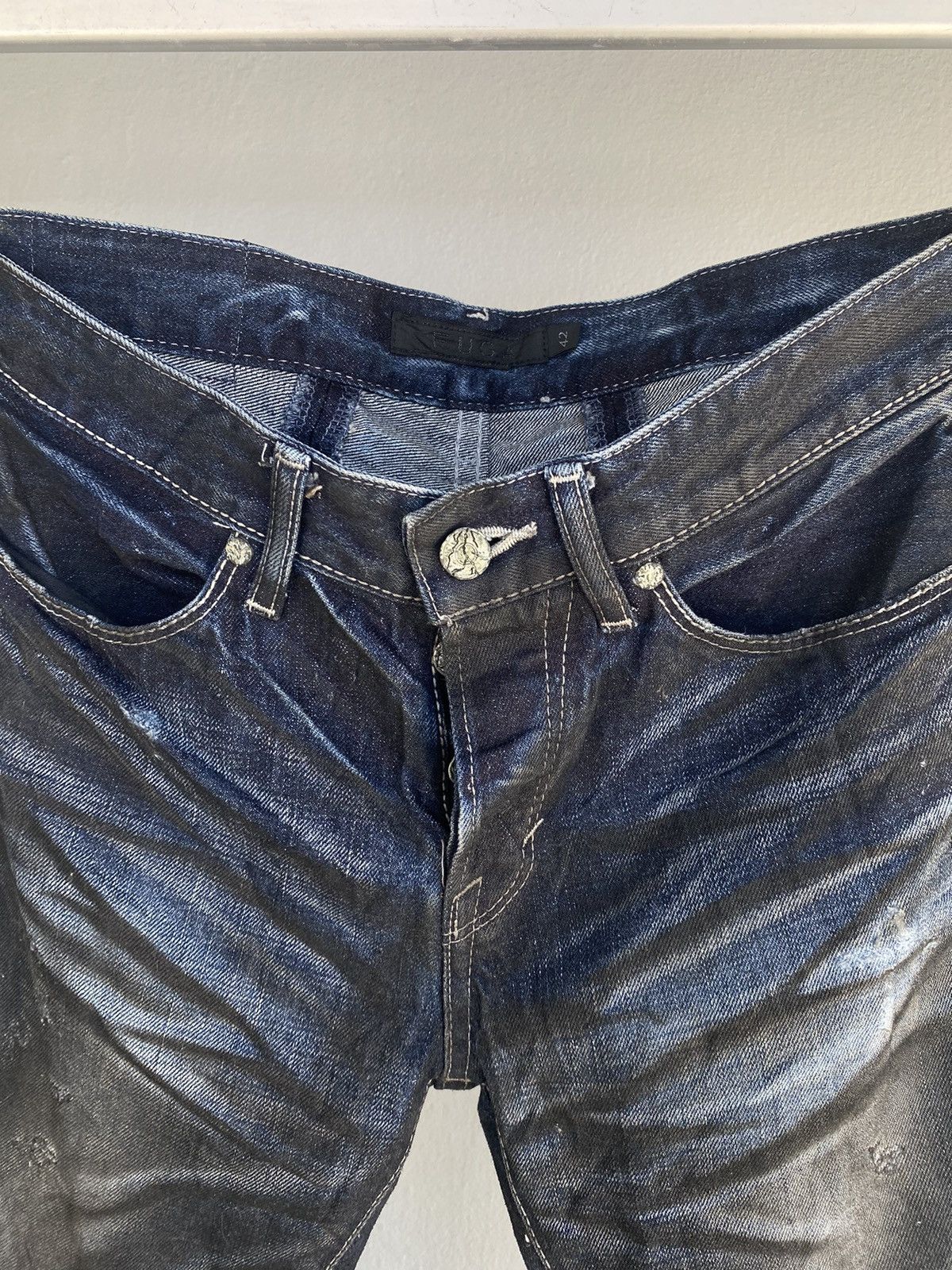 GOSTAR DE FUGA × If Six Was Nine × Le Grande Bleu (L.G.B.) Fuga Waxed jeans Size US 32 / EU 48 - 4 Thumbnail