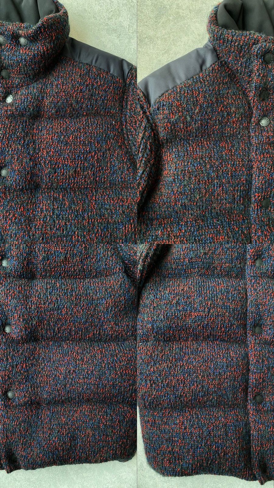 Moncler Moncler Grenoble $4500 Hybrid Tweed Knit Down Jacket Size US XL / EU 56 / 4 - 21 Thumbnail
