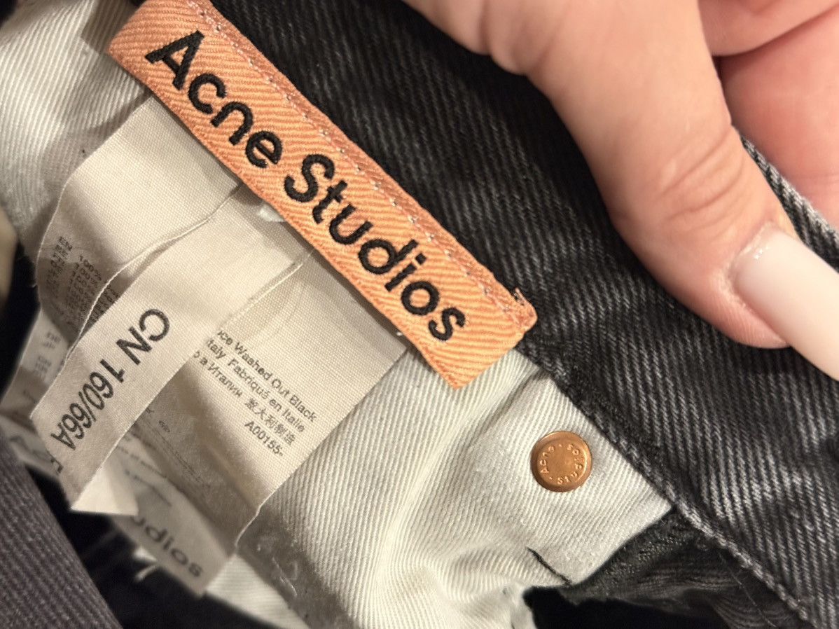 Acne Studios Acne Studios Mece Vintage Black High-Rise Straight Jeans Size 26" / US 2 / IT 38 - 10 Thumbnail