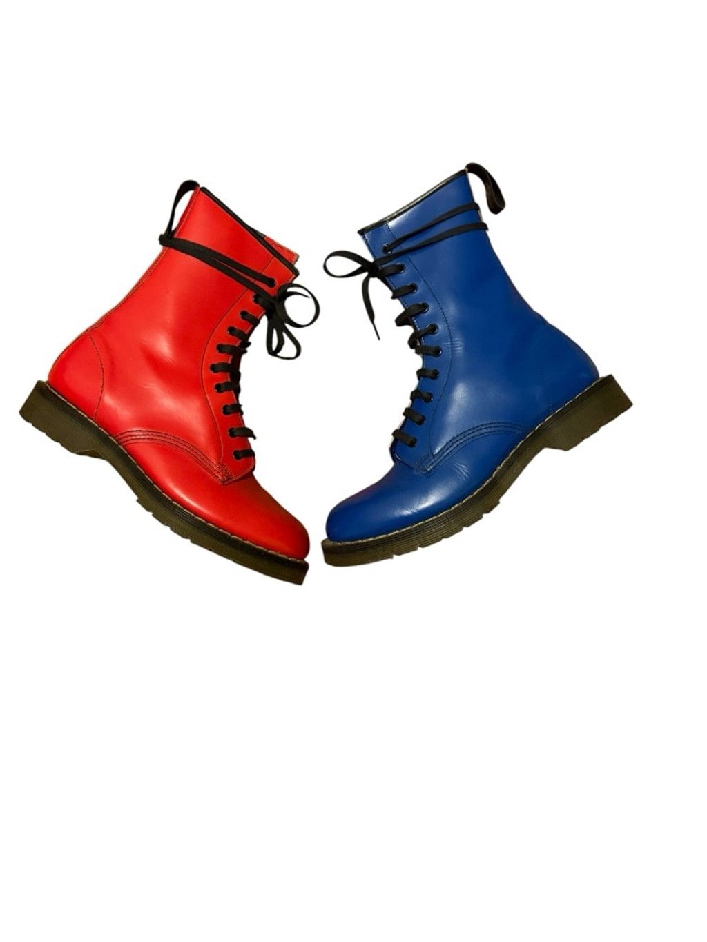 Dr. Martens Hawkins VTG MIE NO1 Boots Size 8 Red and Blue Size US 8 / IT 38 - 1 Thumbnail