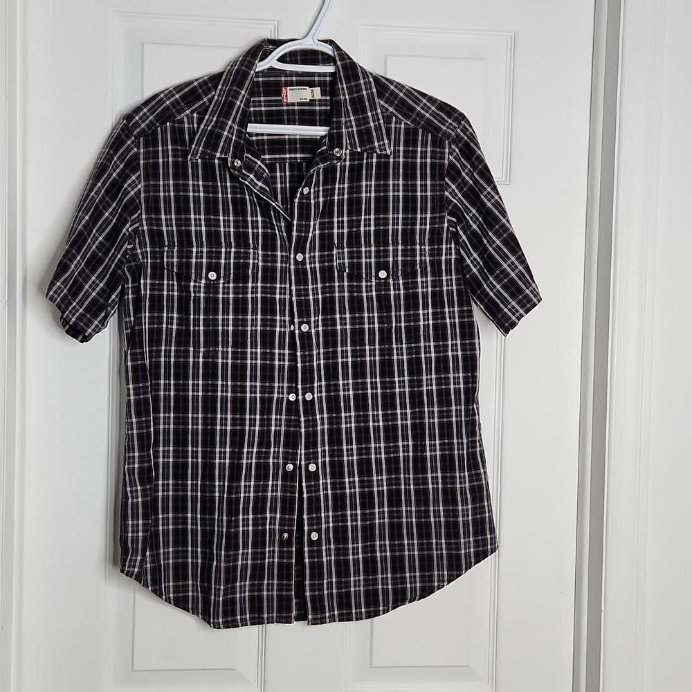 Levi's Levi's Short Sleeves Shirt Blue/Red Plaid Medium Size US M / EU 48-50 / 2 - 1 Thumbnail