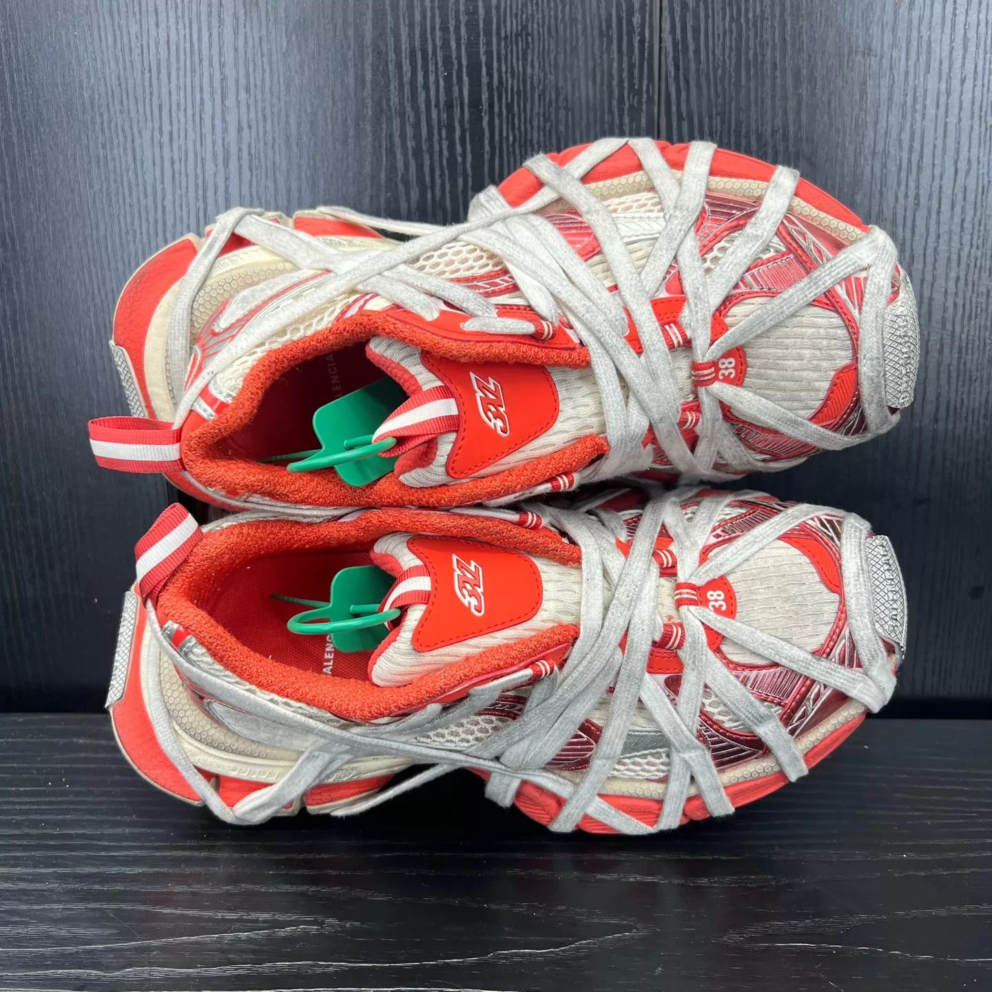 Balenciaga Balenciaga 3XL Crazy Strap Red 38 Worn Once Size US 7.5 / IT 37.5 - 7 Thumbnail