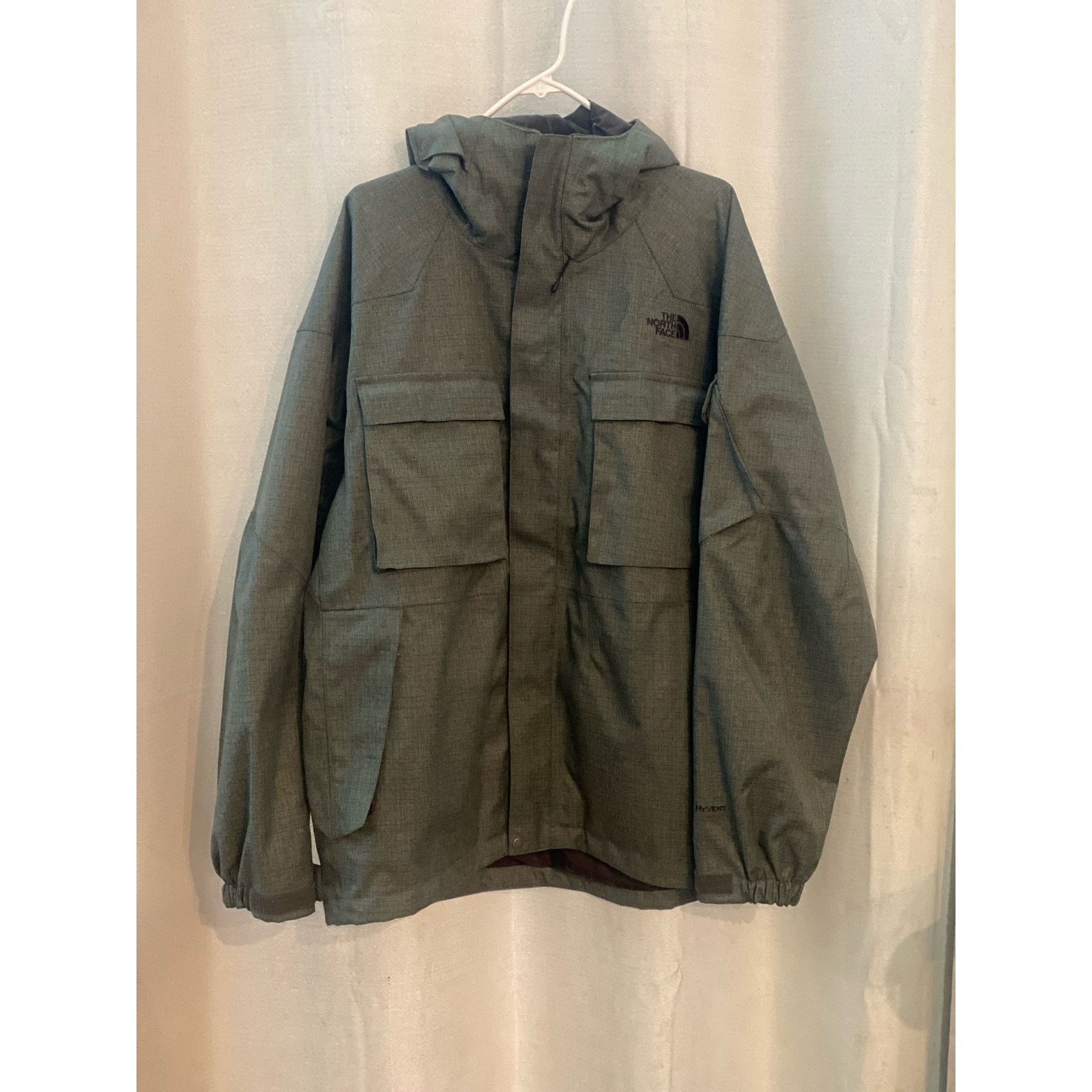 vtg The North Face olive green parka m large