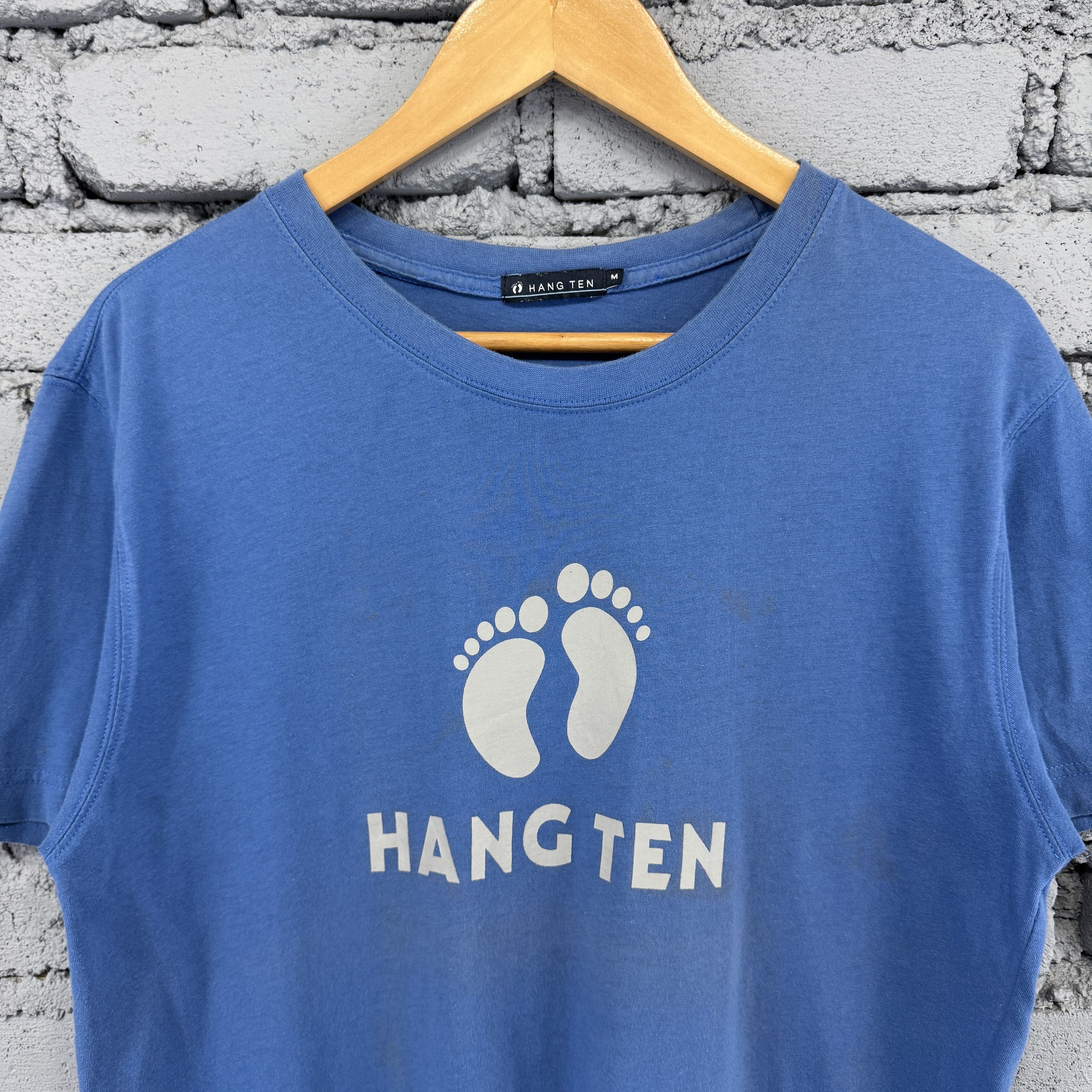 Vintage Vintage Blue Hang Ten Classic Big Logo Tshirt Size US M / EU 48-50 / 2 - 3 Thumbnail