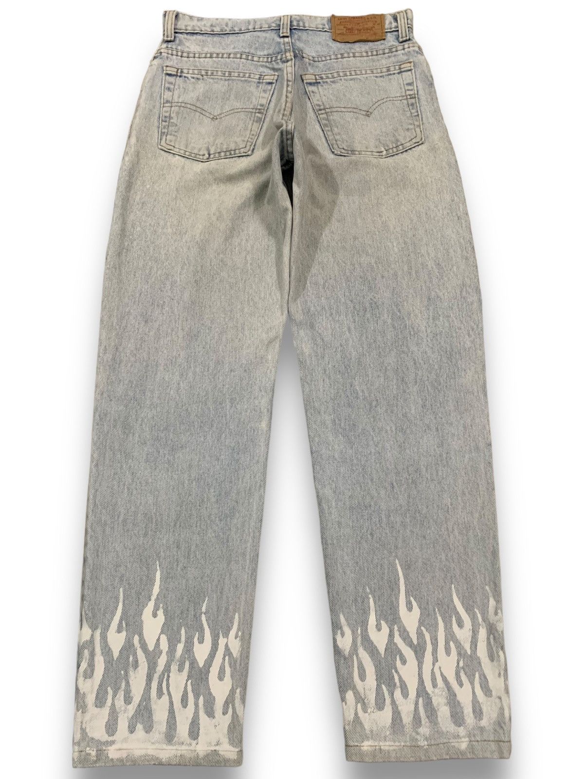 Levi's Vintage 80s Levis 610 Flame Printed Jeans like Gallery Dept. Size US 30 / EU 46 - 2 Thumbnail