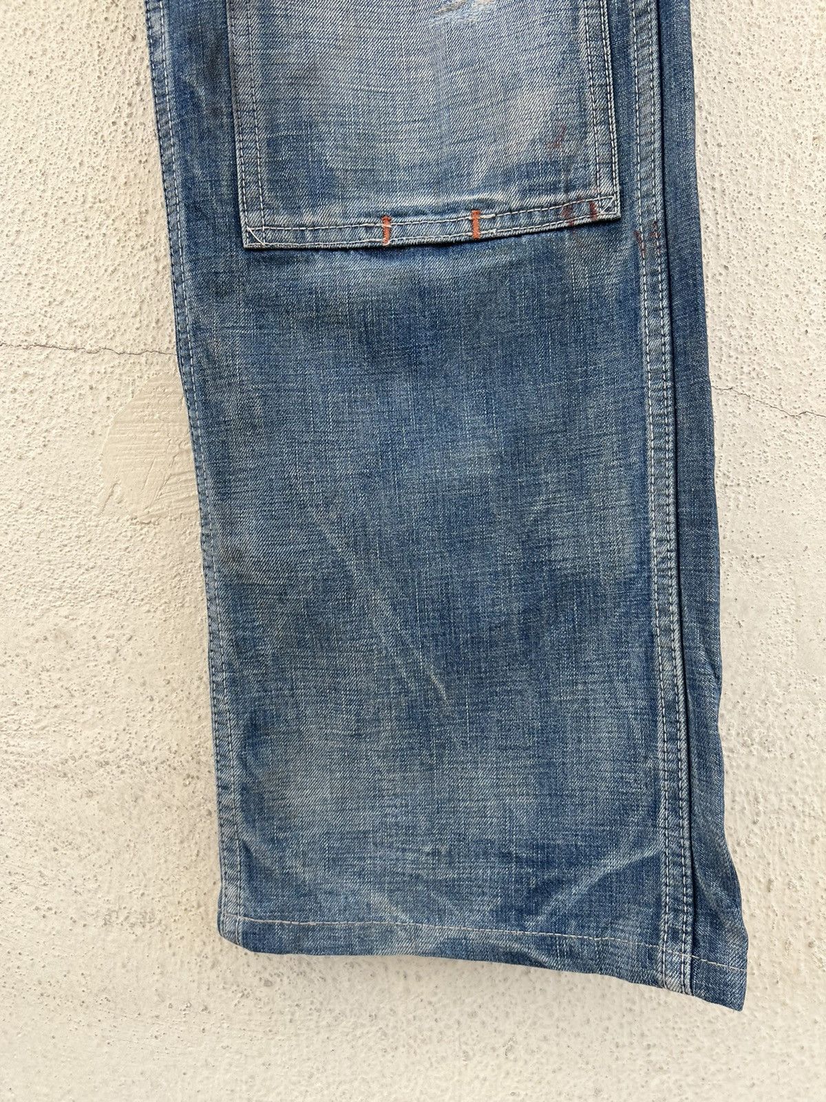 Full Count & Co. Vintage Full Count Japan Painter Denim Double Knee Work Pant Size US 30 / EU 46 - 13 Thumbnail