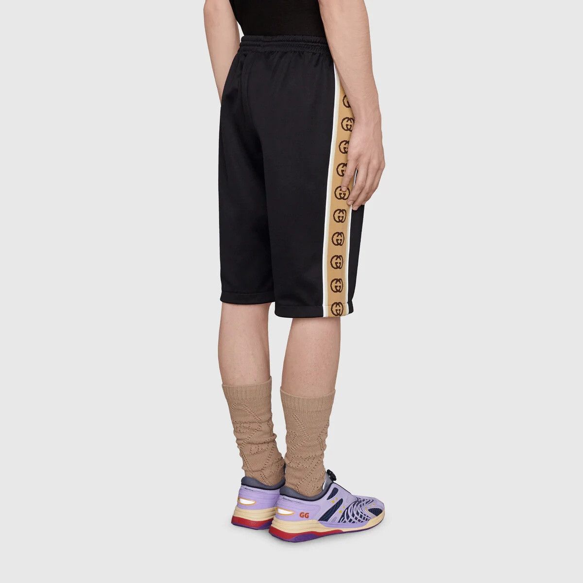 Gucci o1s1wg110925 Technical Jersey Shorts in Multicolor Size US 36 / EU 52 - 4 Thumbnail