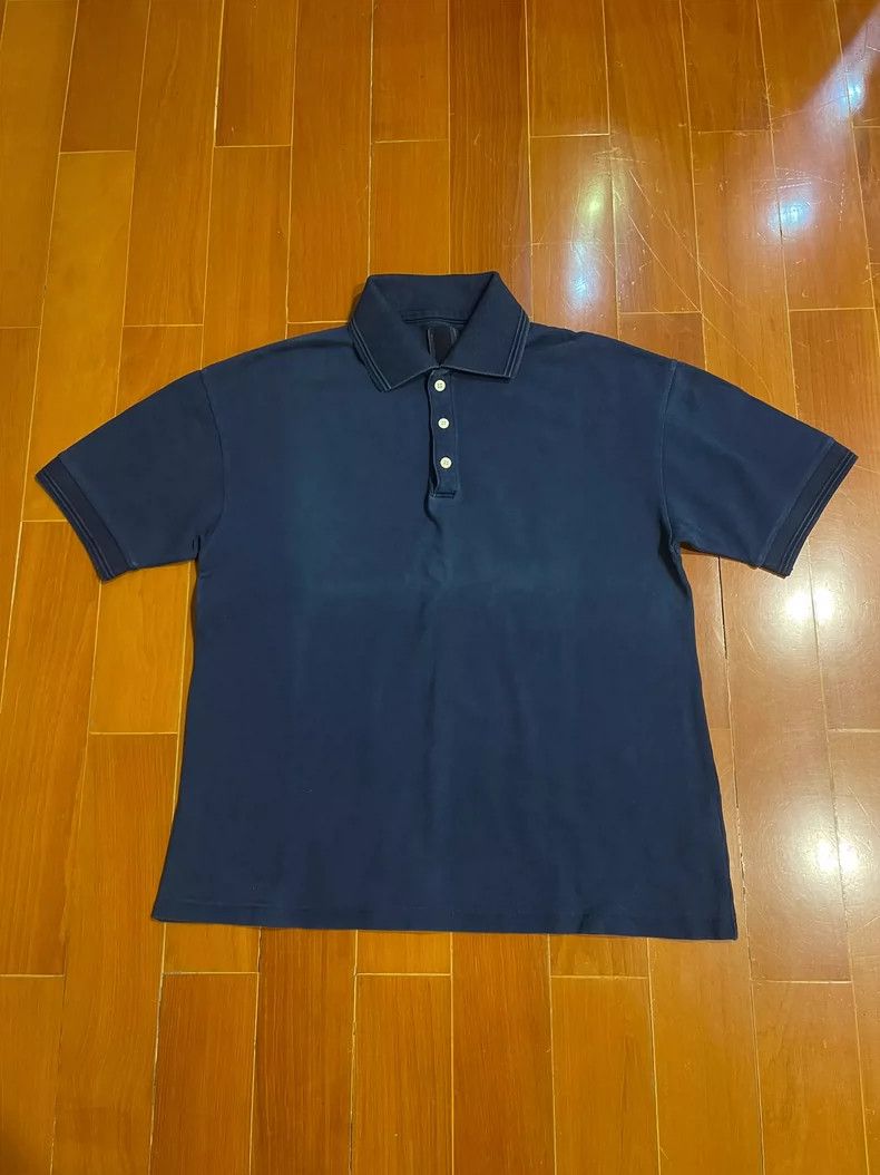 Visvim Visvim ICT Jumbo Weller Polo Shirt Indigo Blue Size US S / EU 44-46 / 1 - 1 Thumbnail