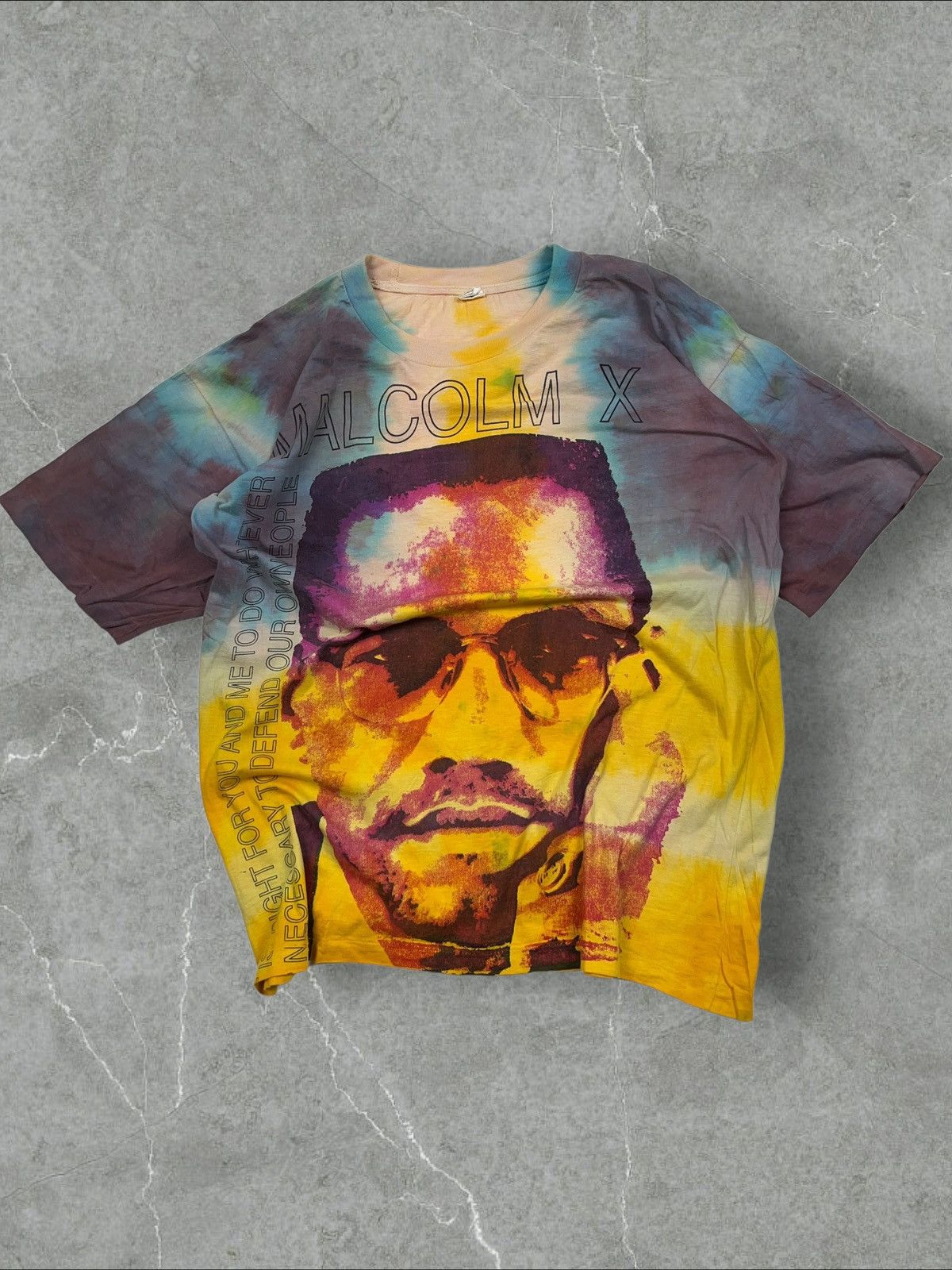 Rap Tees Vintage Malcolm X Mosquitohead All Over Print T-shirt Size US XL / EU 56 / 4 - 3 Thumbnail