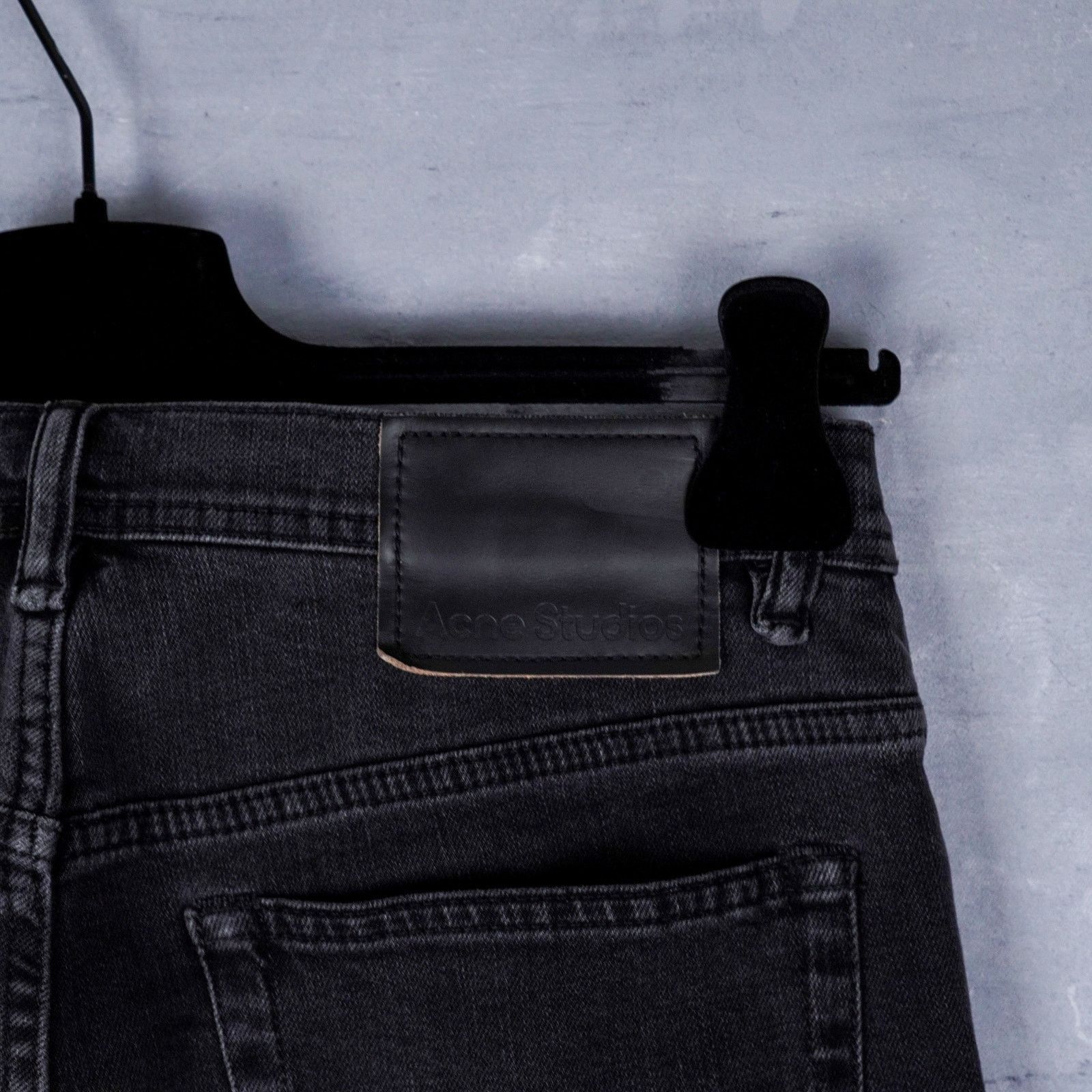 Acne Studios Acne studios black washed slim fit stretch denim jeans pants Size US 30 / EU 46 - 7 Thumbnail