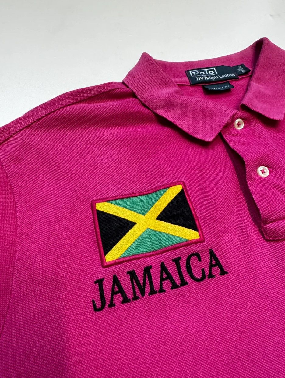 Polo Ralph Lauren × Vintage Polo by Ralph Lauren Pink Jamaica Shirt Size US XL / EU 56 / 4 - 4 Thumbnail