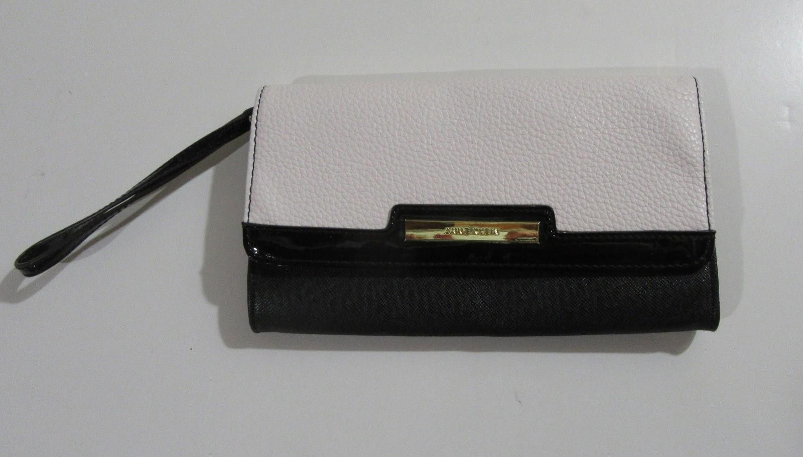 Designer Anne Klein Beyond the Pal Flap Clutch Wallet Black Multi Size ONE SIZE - 1 Thumbnail