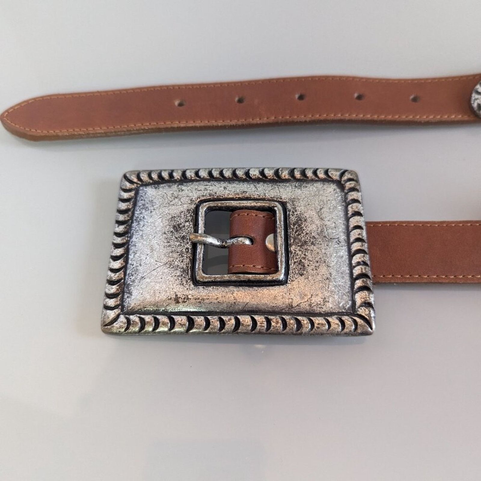 Guess Guess Vintage Leather Belt Metal Cactus Snake Chili Pepper Size ONE SIZE - 5 Thumbnail
