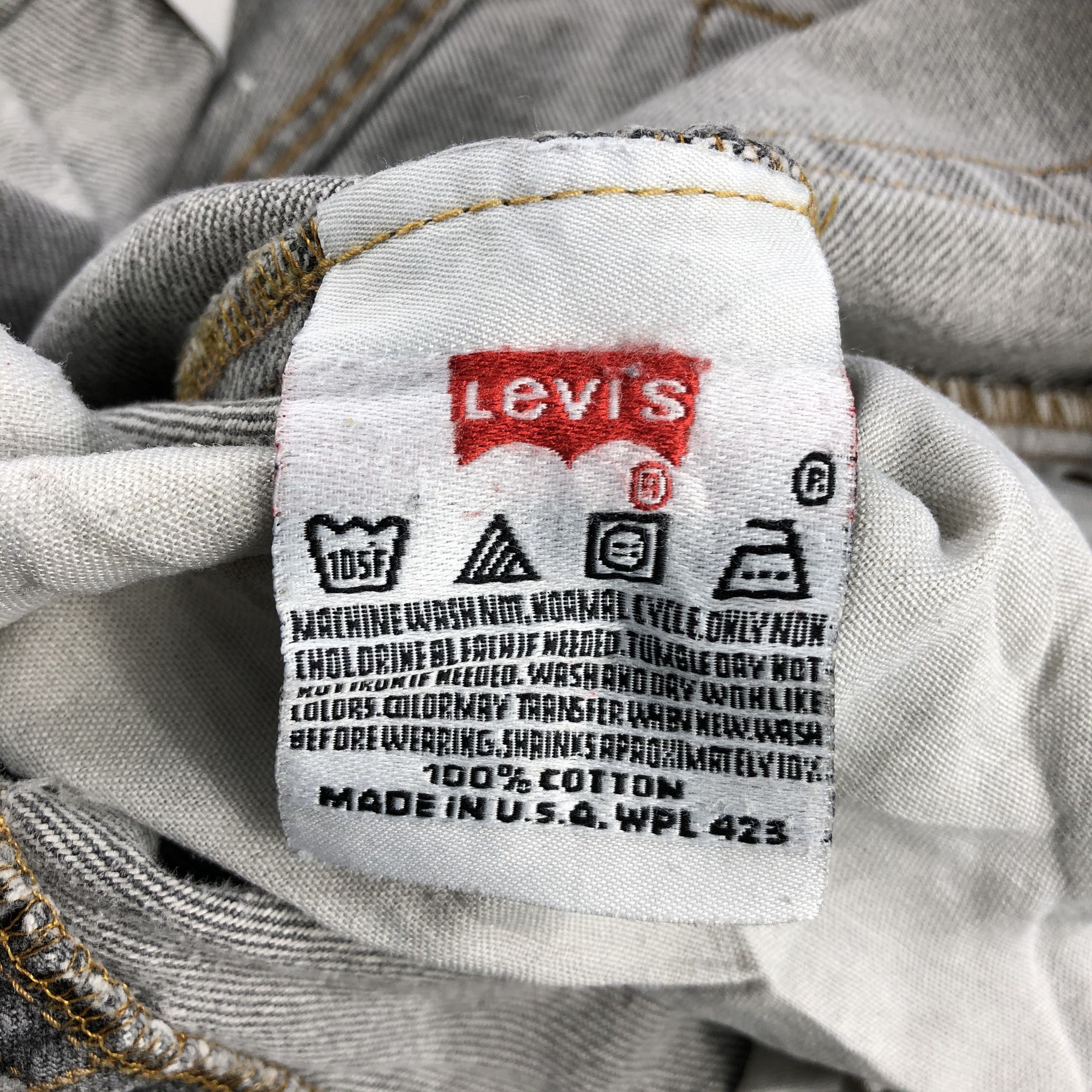 Levi's Vintage 90s Ripped Levis 501 Earth Tone Jeans-J1600 Size US 36 / EU 52 - 15 Thumbnail