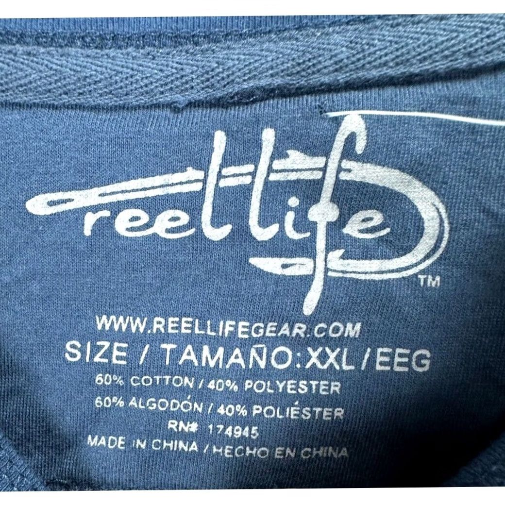 Alife Reel Life Shirt Mens 2XL Blue Ocean Washed Series Lightweight Henley Thermal NEW Size US XXL / EU 58 / 5 - 4 Thumbnail