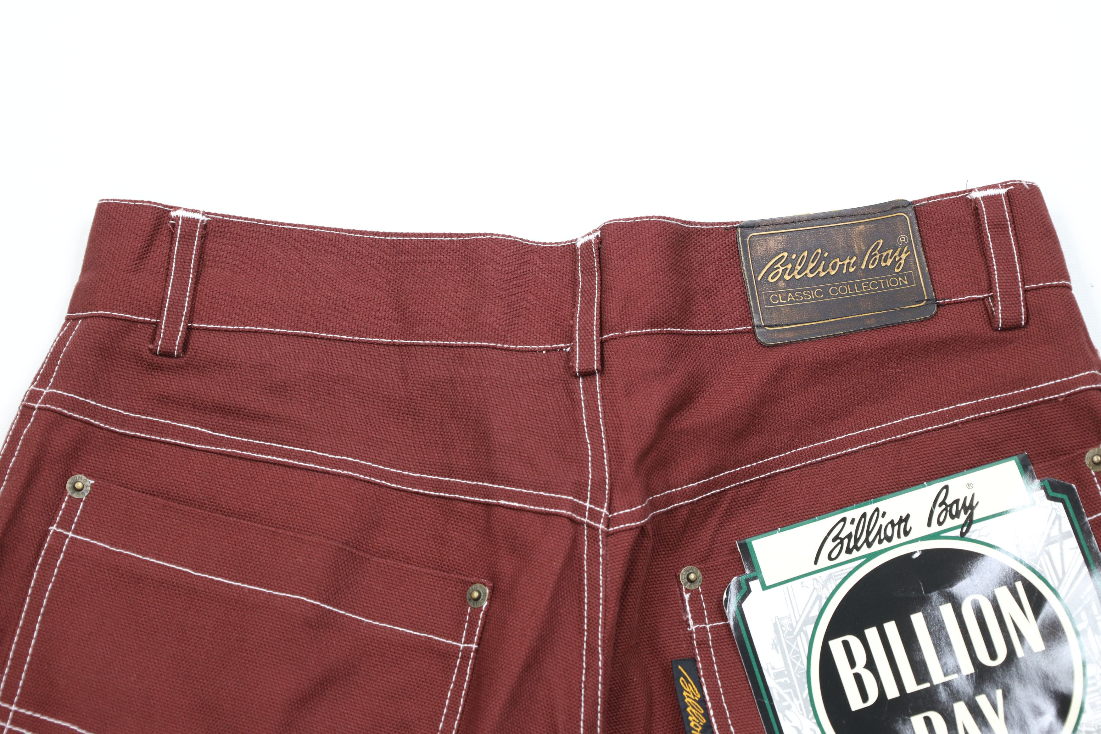 Vintage Deadstock Vintage 90s Streetwear Canvas Shorts Red Cotton Size US 32 / EU 48 - 10 Thumbnail
