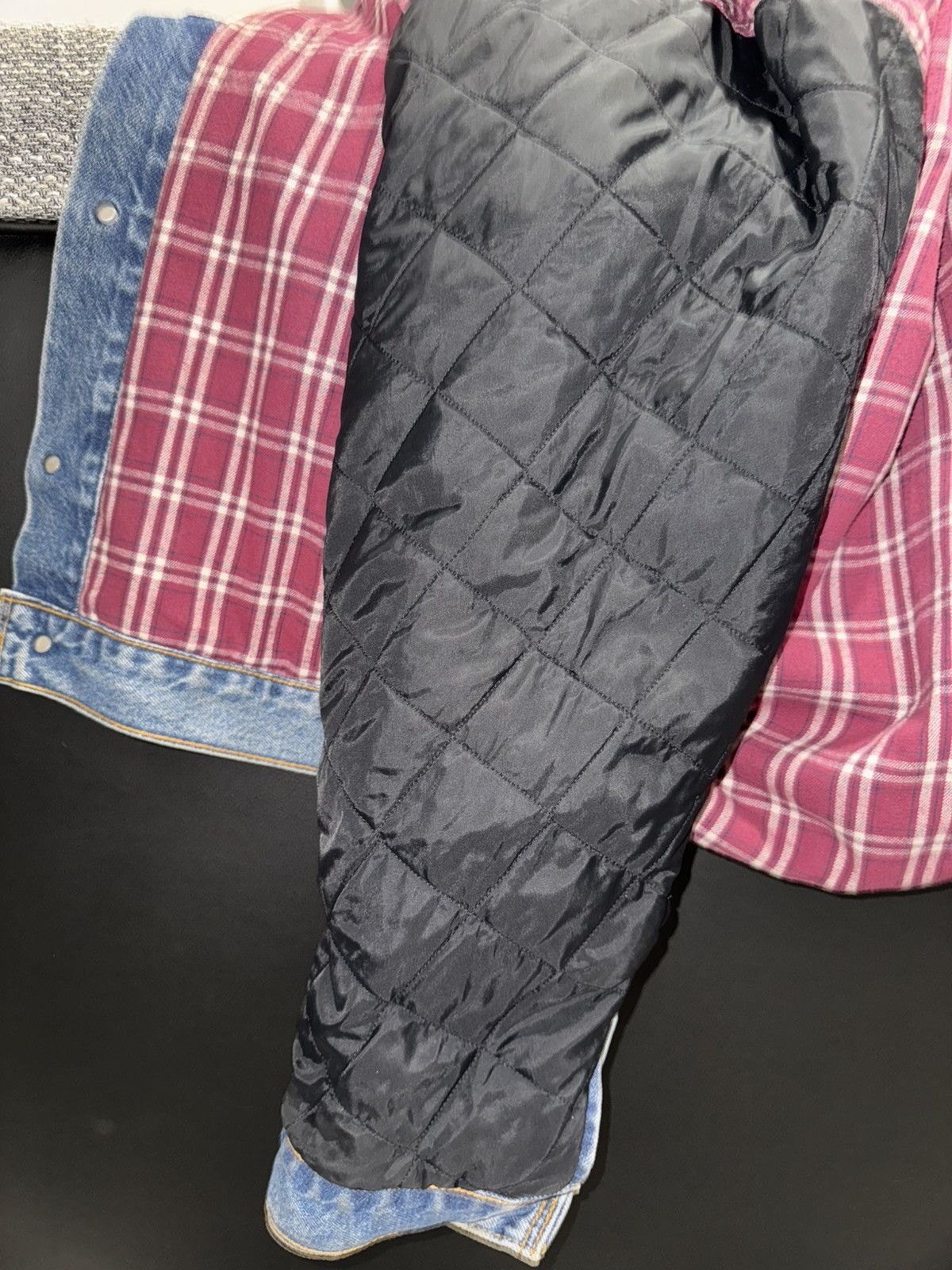 Levi's × Levi's Vintage Clothing vintage denim stuffed levi’s jacket made in 90s XL Size US XL / EU 56 / 4 - 17 Thumbnail