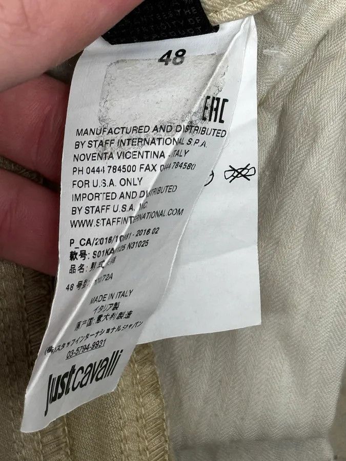 Just Cavalli AW2016 Cavalli Beige Slim Distressed Pants Size US 32 / EU 48 - 13 Thumbnail
