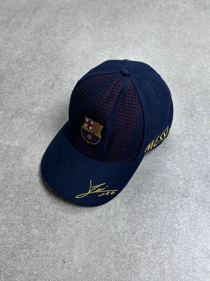 Vintage Vintage FC Barcelona Soccer Cap Y2K Os Size ONE SIZE - 1 Thumbnail