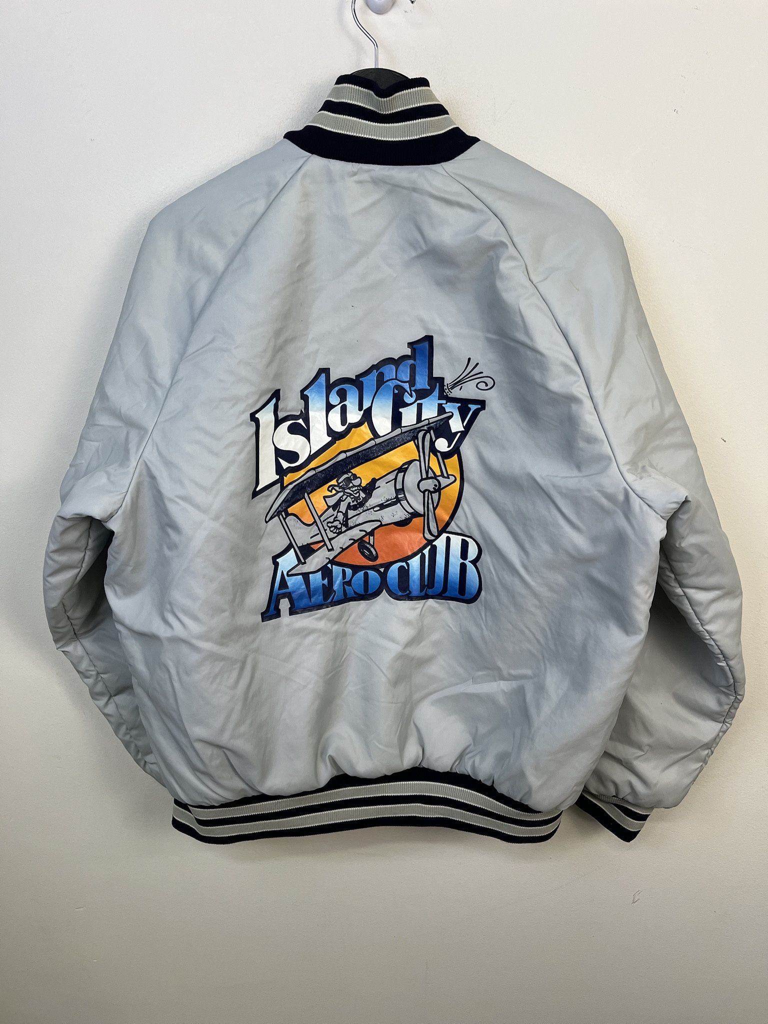 Vintage Vintage Jacket 1990s Island City Aero Club Flyers Jacket Size L Size US L / EU 52-54 / 3 - 1 Thumbnail