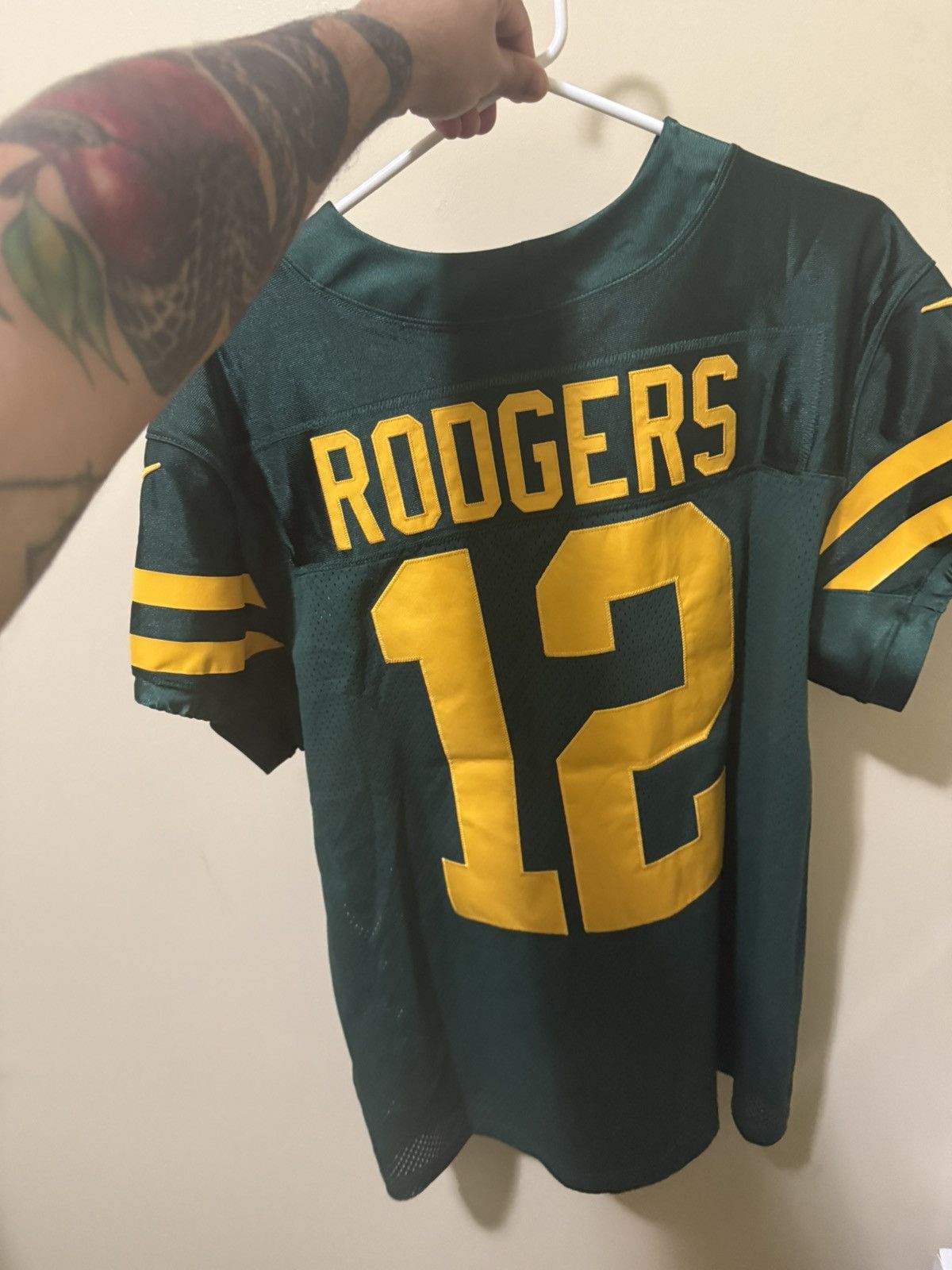 NFL Size 44 Aaron Rodgers GreenBay Packers NikeVaporElite Jersey Size US L / EU 52-54 / 3 - 1 Thumbnail