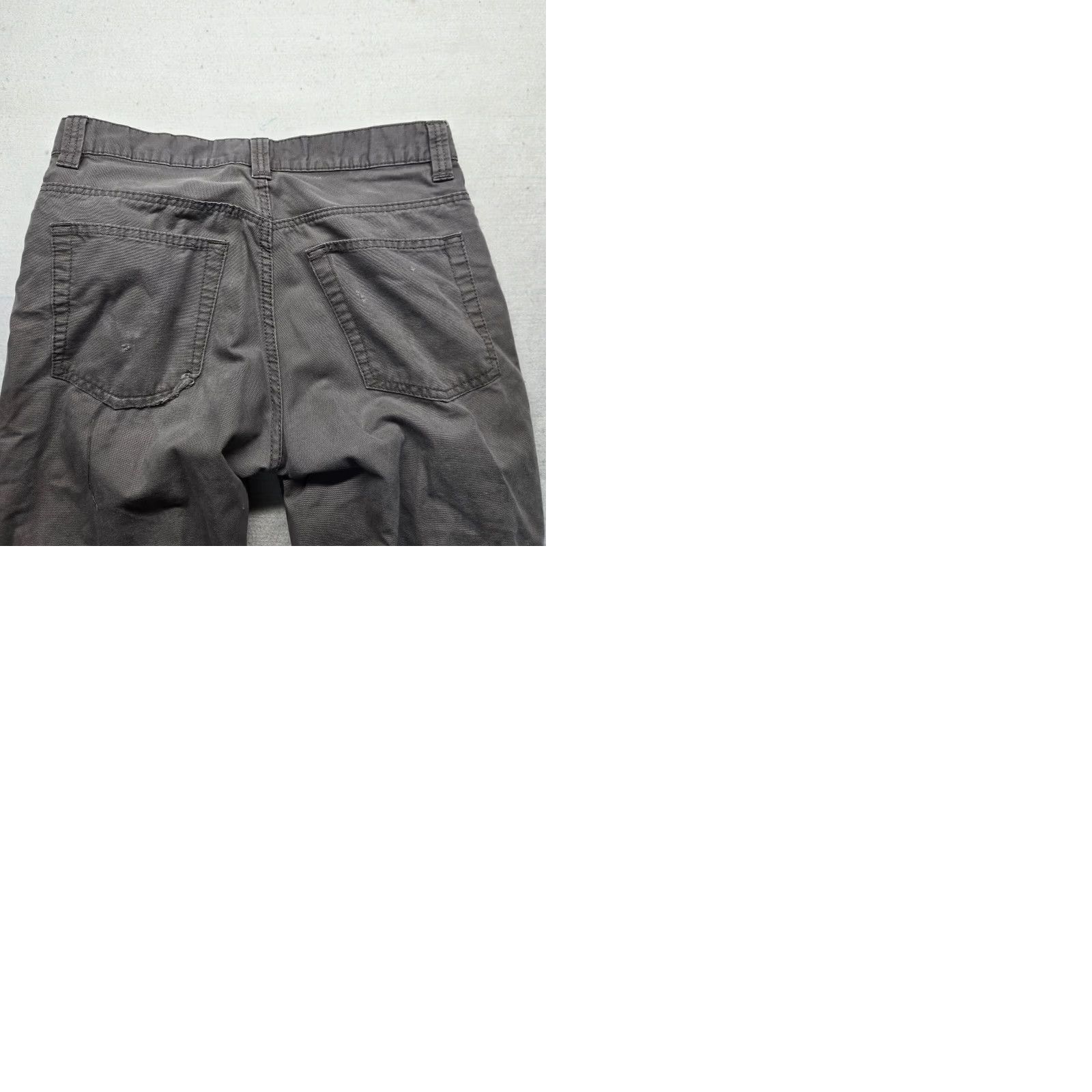 The Mountain Blue Mountain Pants Carpenter Straight 30x32 Mens Gray Cotton 5-Pocket Belt Loops Regular Classic Casual Utility Fall Spring Summer Winter Size US 30 / EU 46 - 9 Thumbnail