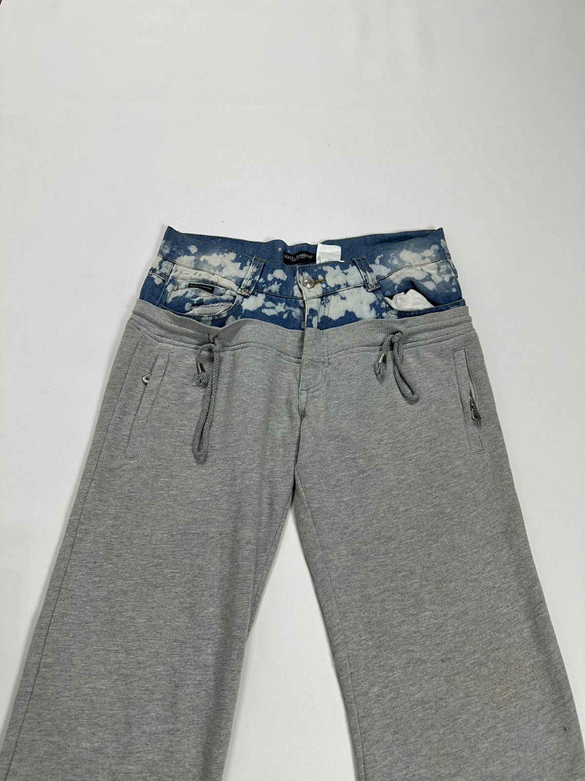 Dolce & Gabbana Dolce & Gabbana Hybrid Denim and Cotton Pants Size US 32 / EU 48 - 2 Thumbnail